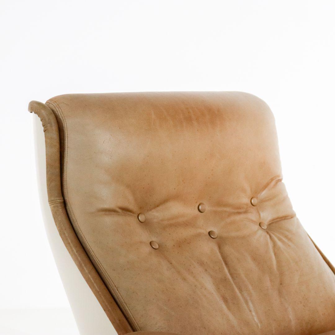 Late 20th Century Space Age Orchid Armchair by Michel Cadestin for Airborne 1970s For Sale