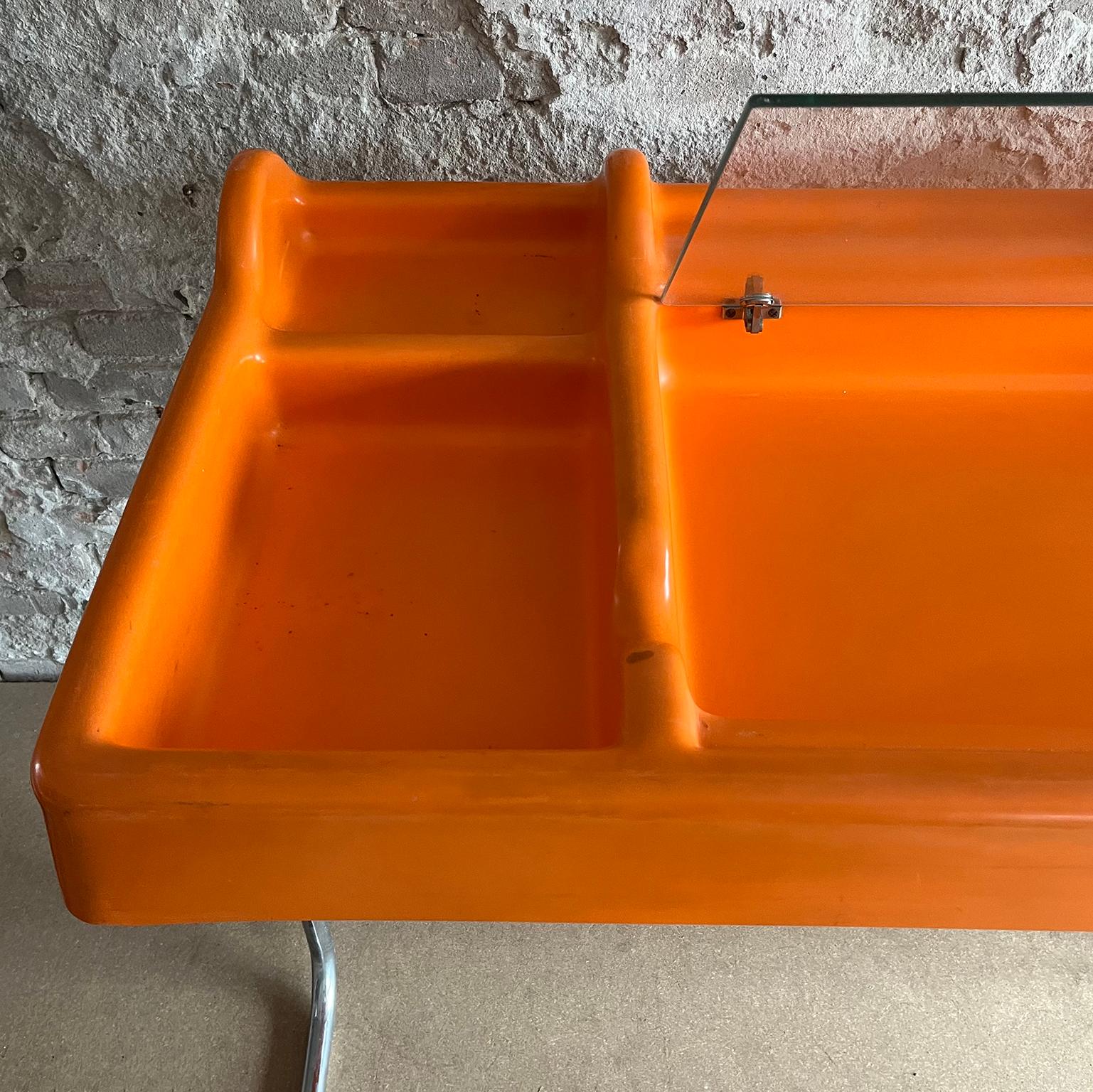 Scrivania arancione Orix Space Age di Vittorio Parigi and Nani Prina per Molteni in vendita 8