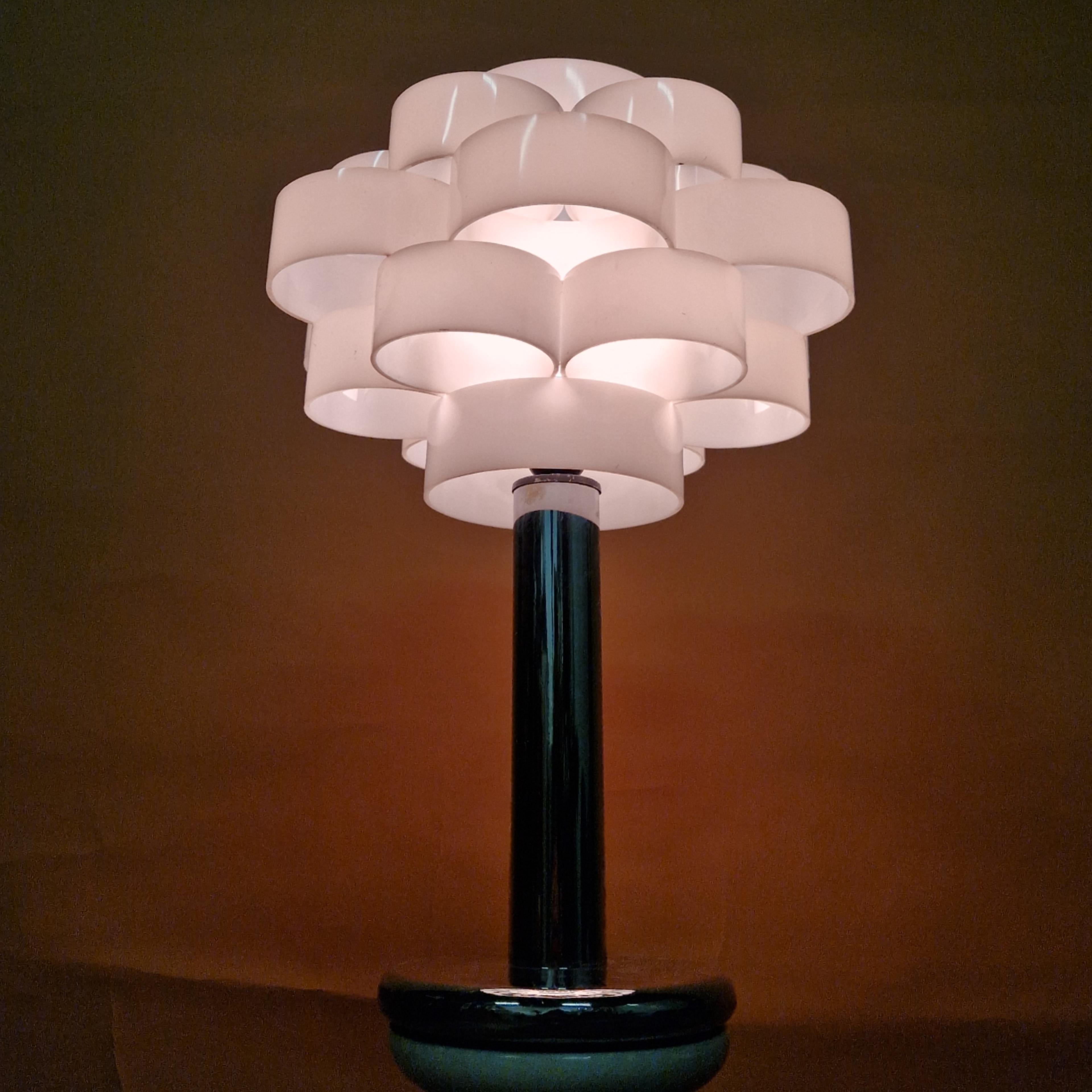 Space age Panton style table lamp, Italy 1960s 1