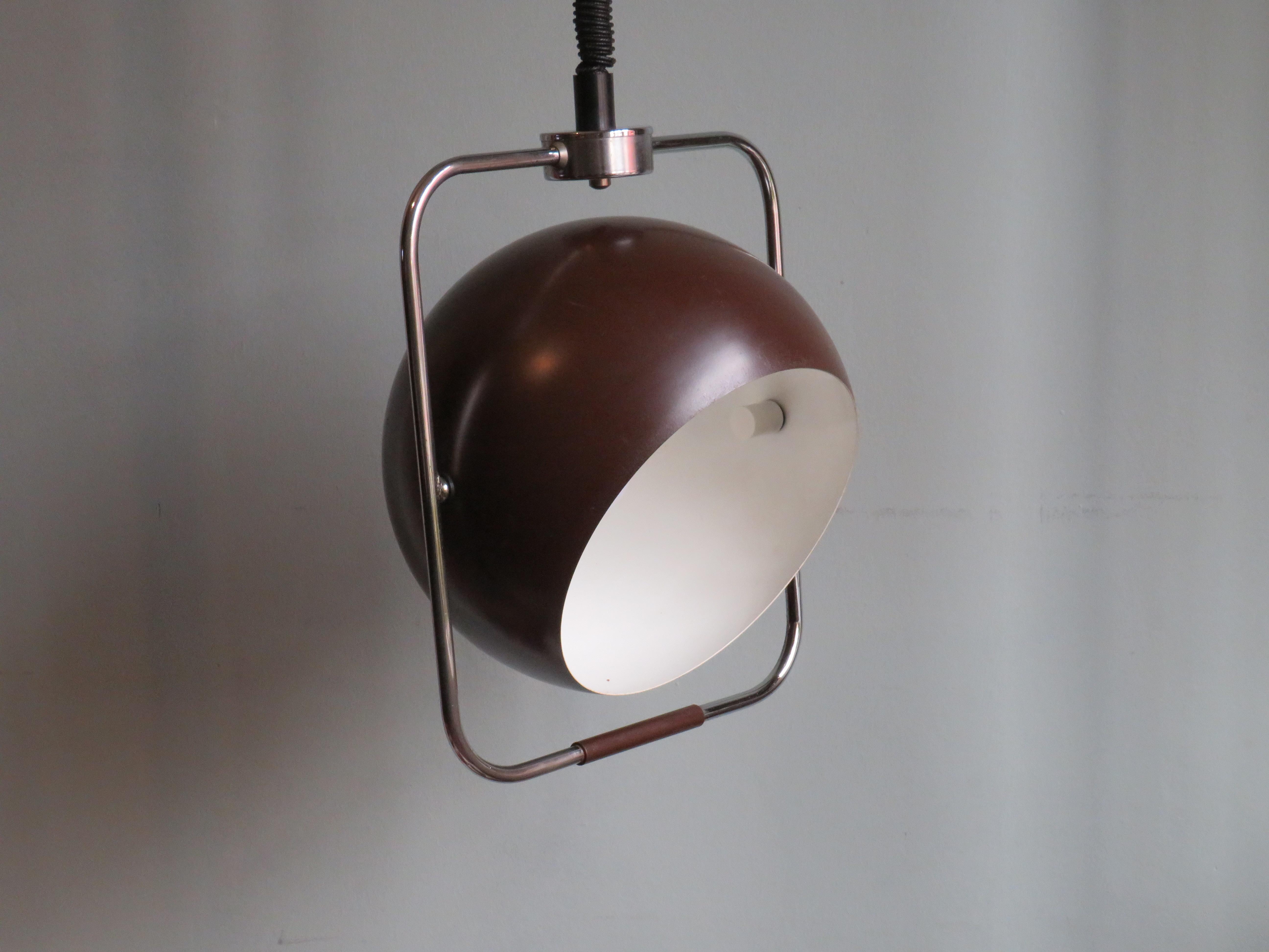 Lacquered Space Age Pendant, 1960s Belgium For Sale