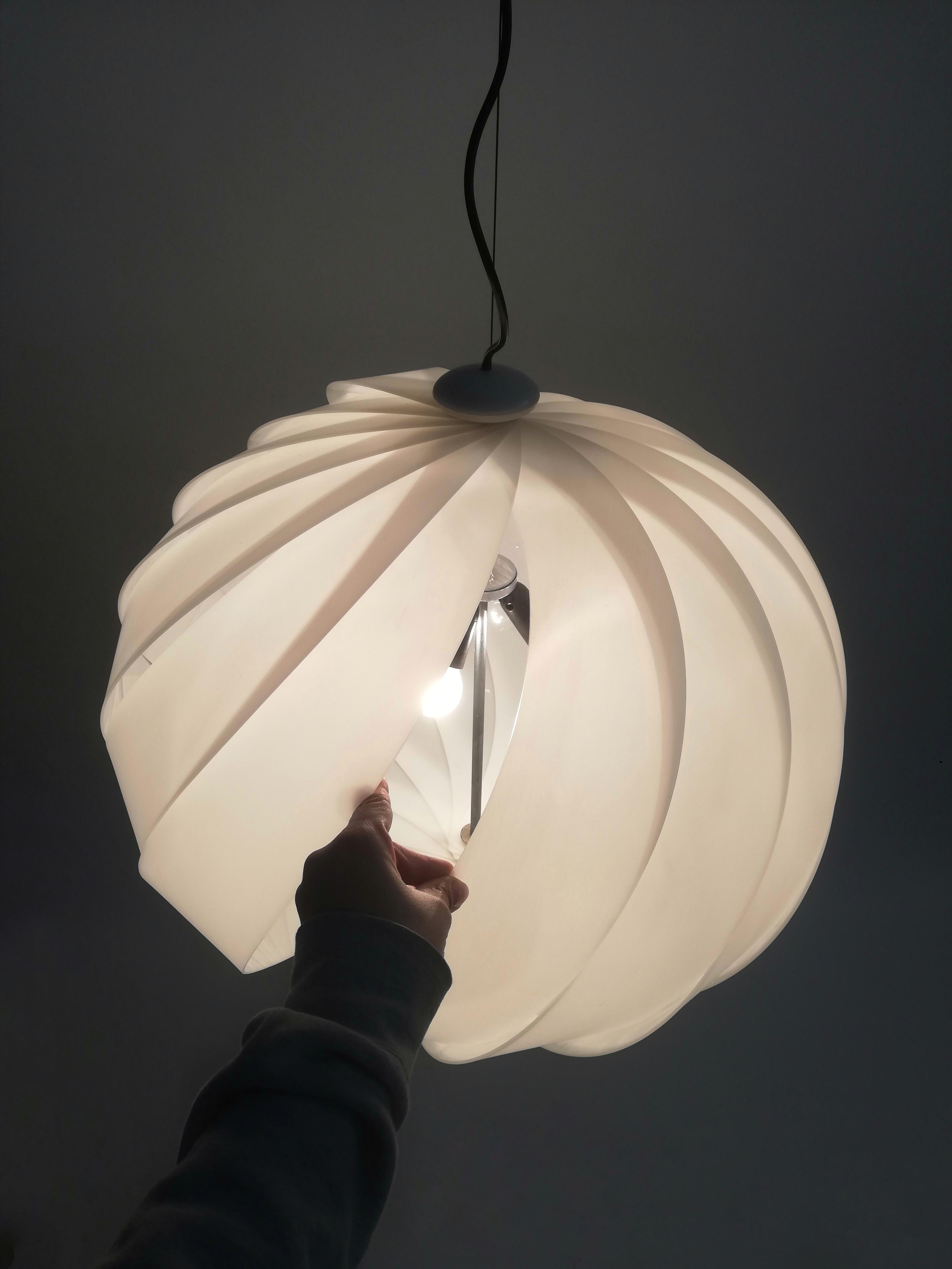 Space Age Pendant by Guzzini in the Style of Eclipse Lamp of Mauricio Klabin For Sale 6