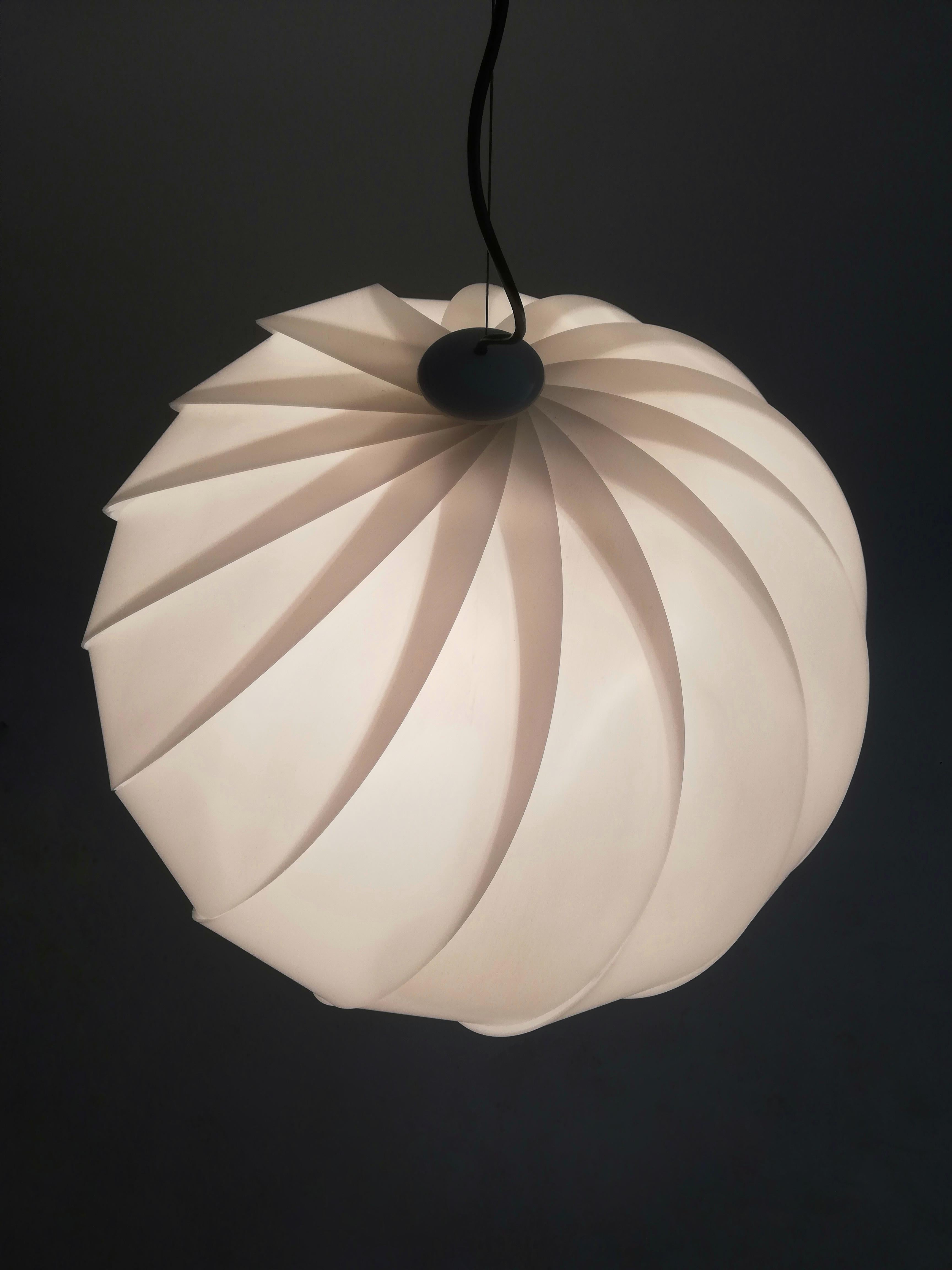Space Age Pendant by Guzzini in the Style of Eclipse Lamp of Mauricio Klabin For Sale 8