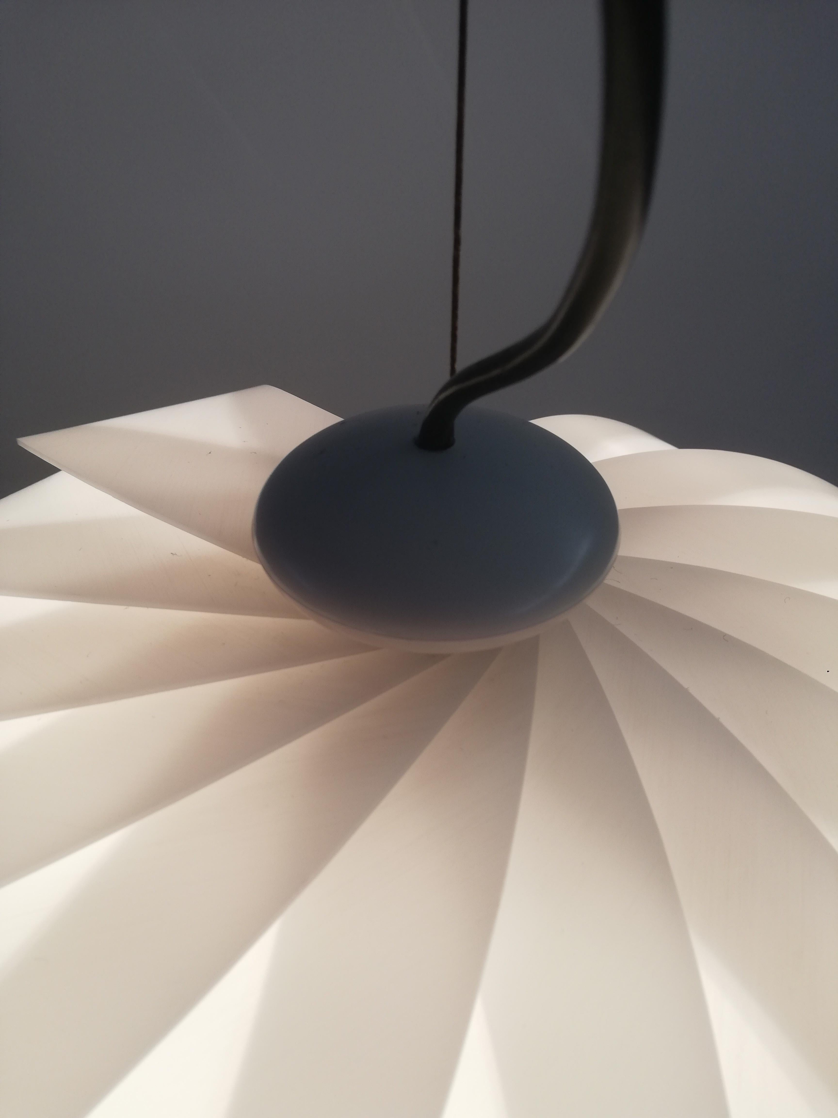 Space Age Pendant by Guzzini in the Style of Eclipse Lamp of Mauricio Klabin For Sale 9