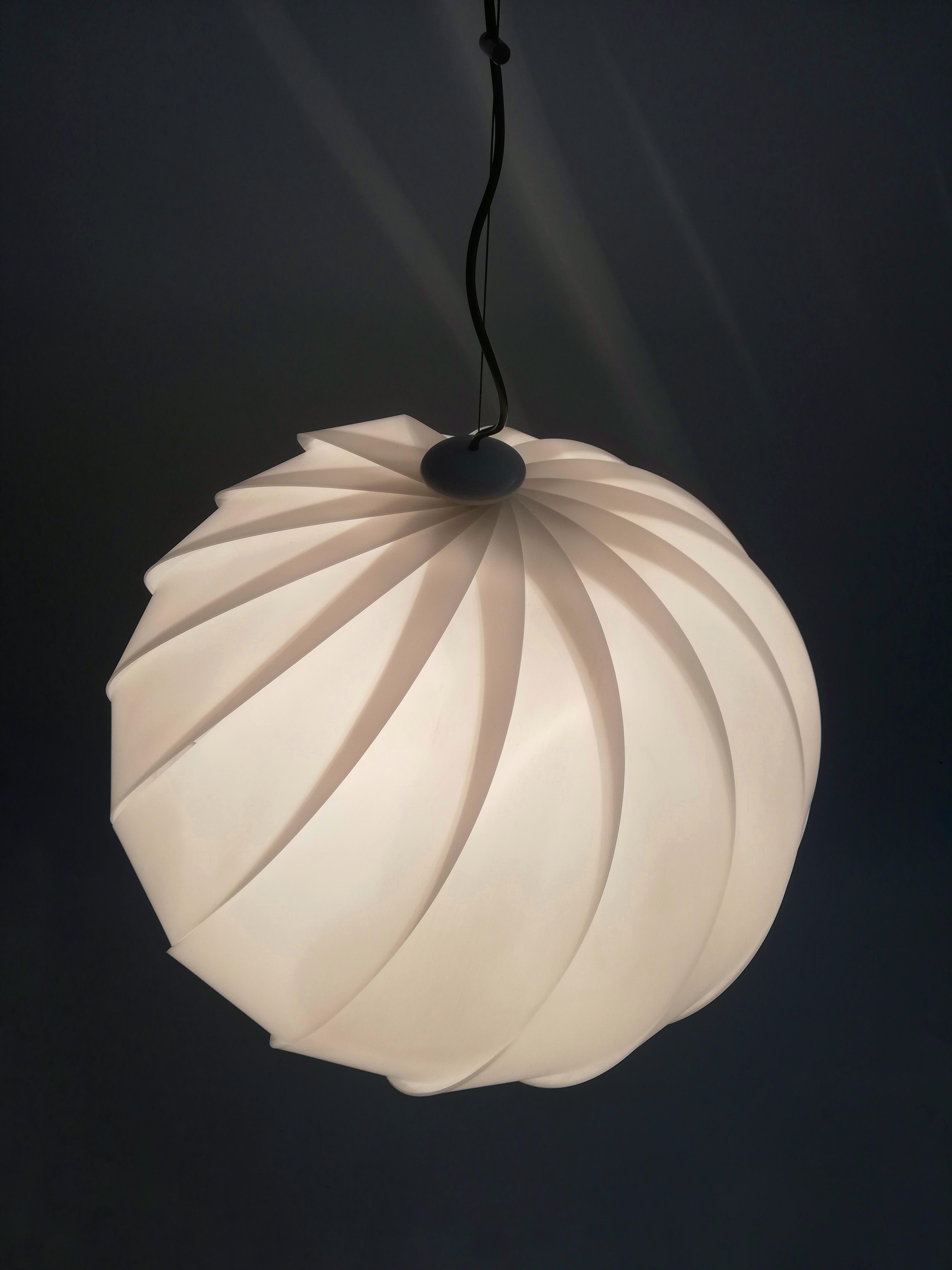 Space Age Pendant by Guzzini in the Style of Eclipse Lamp of Mauricio Klabin For Sale 11