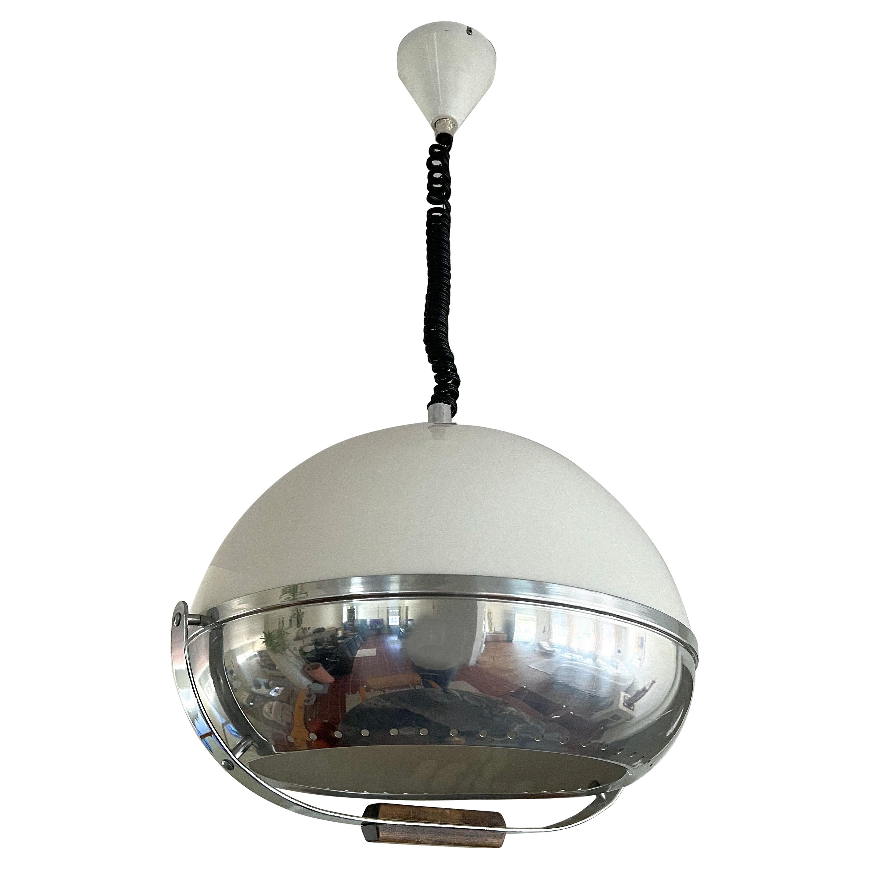Space Age pendant lamp by Harvey Guzzini Dijkstra, 1970s For Sale