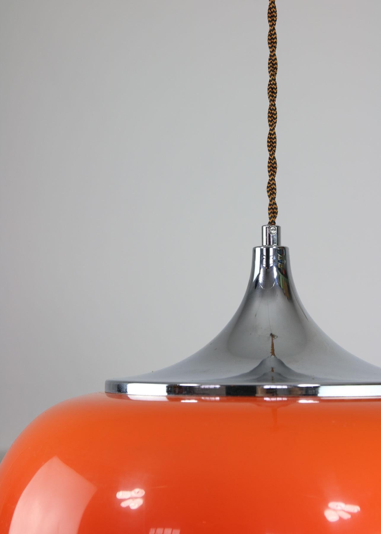 Mid-Century Modern Space Age Pendant Lamp From Guzzini For Sale