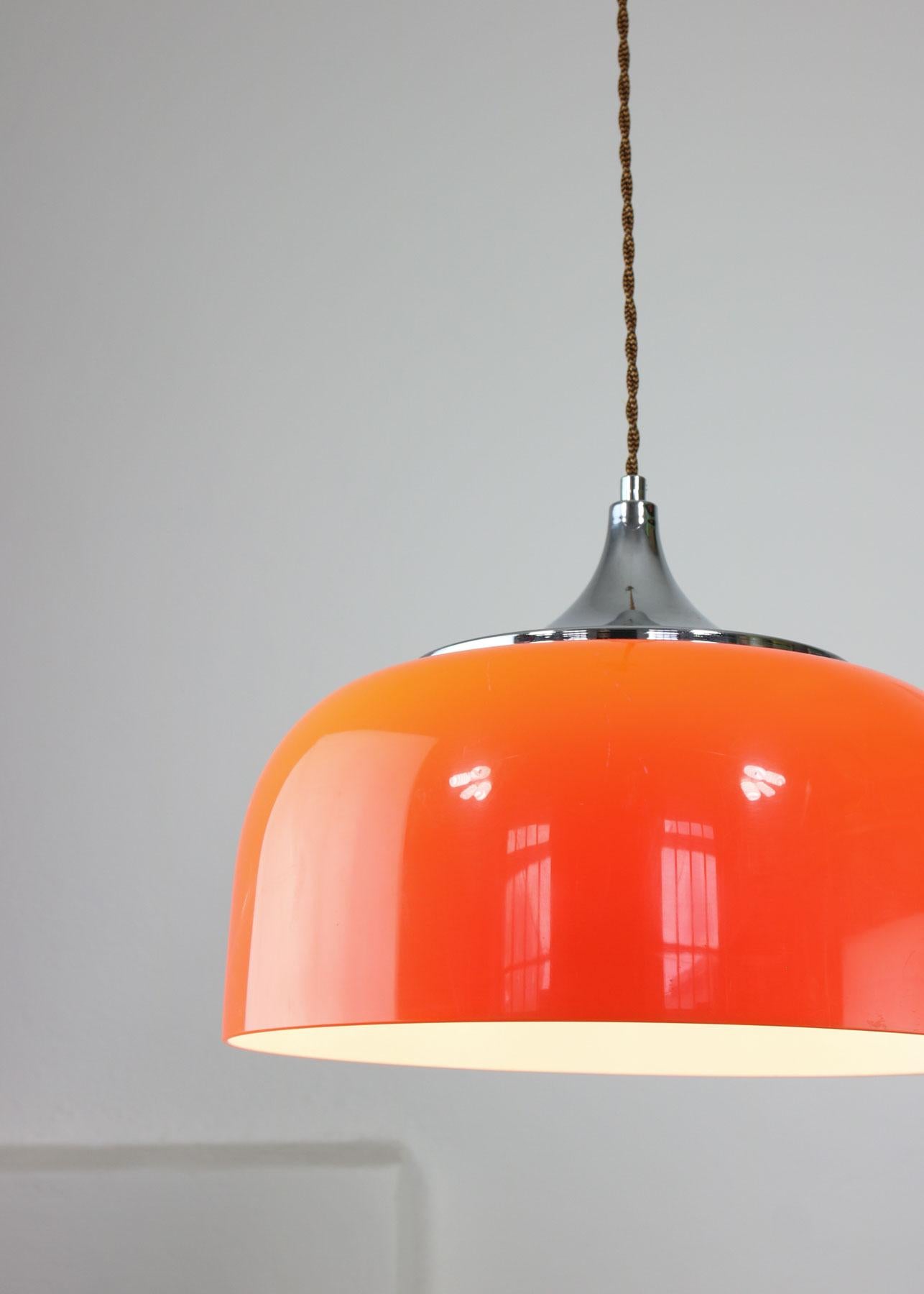 Mid-20th Century Space Age Pendant Lamp From Guzzini For Sale