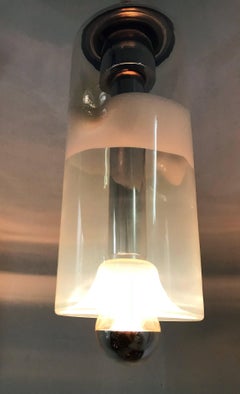 Space Age Pendant Light by Sothis in Opalescent Murano Glass