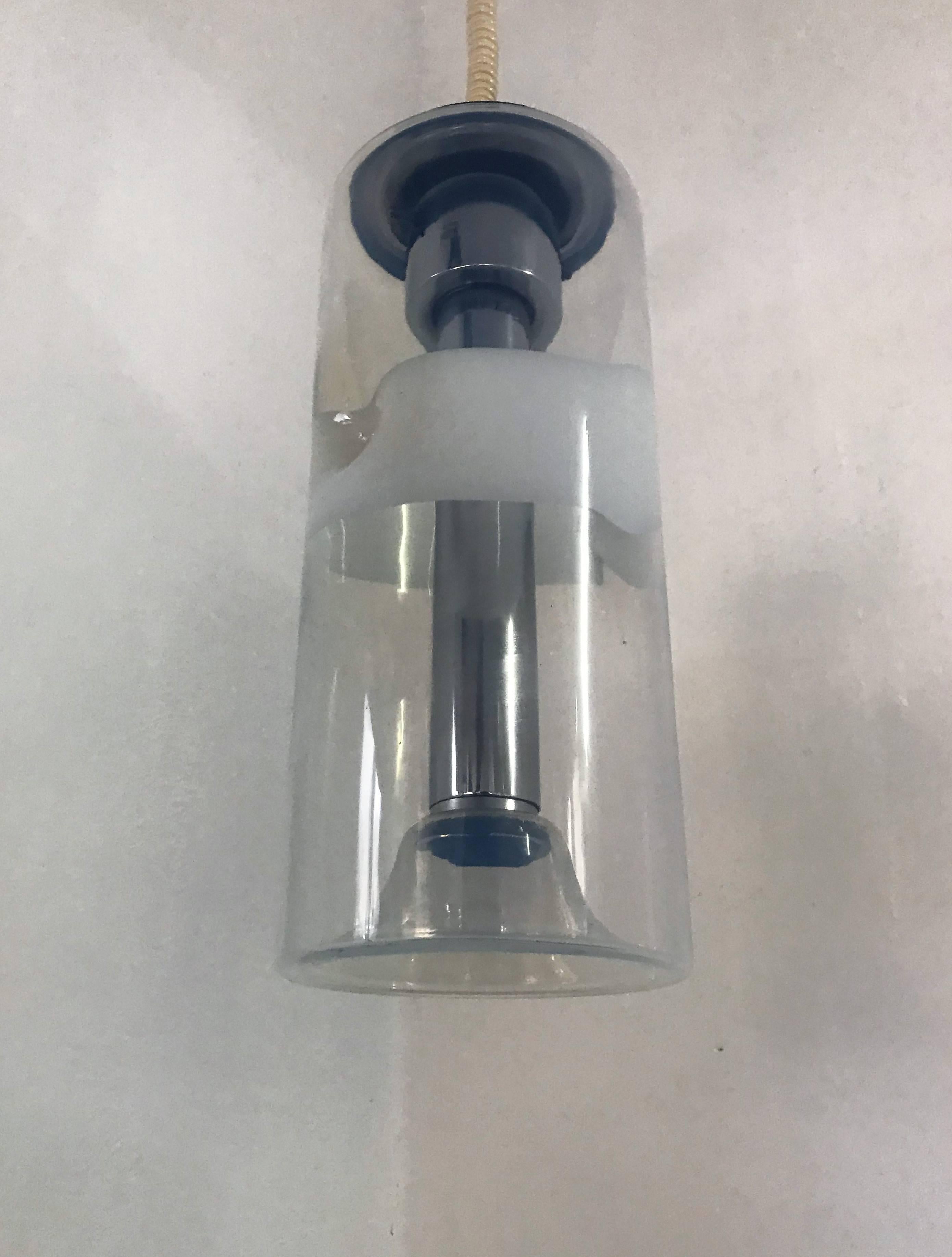 Lámpara colgante Space Age de Sothis en cristal de Murano opalescente Vidrio soplado en venta