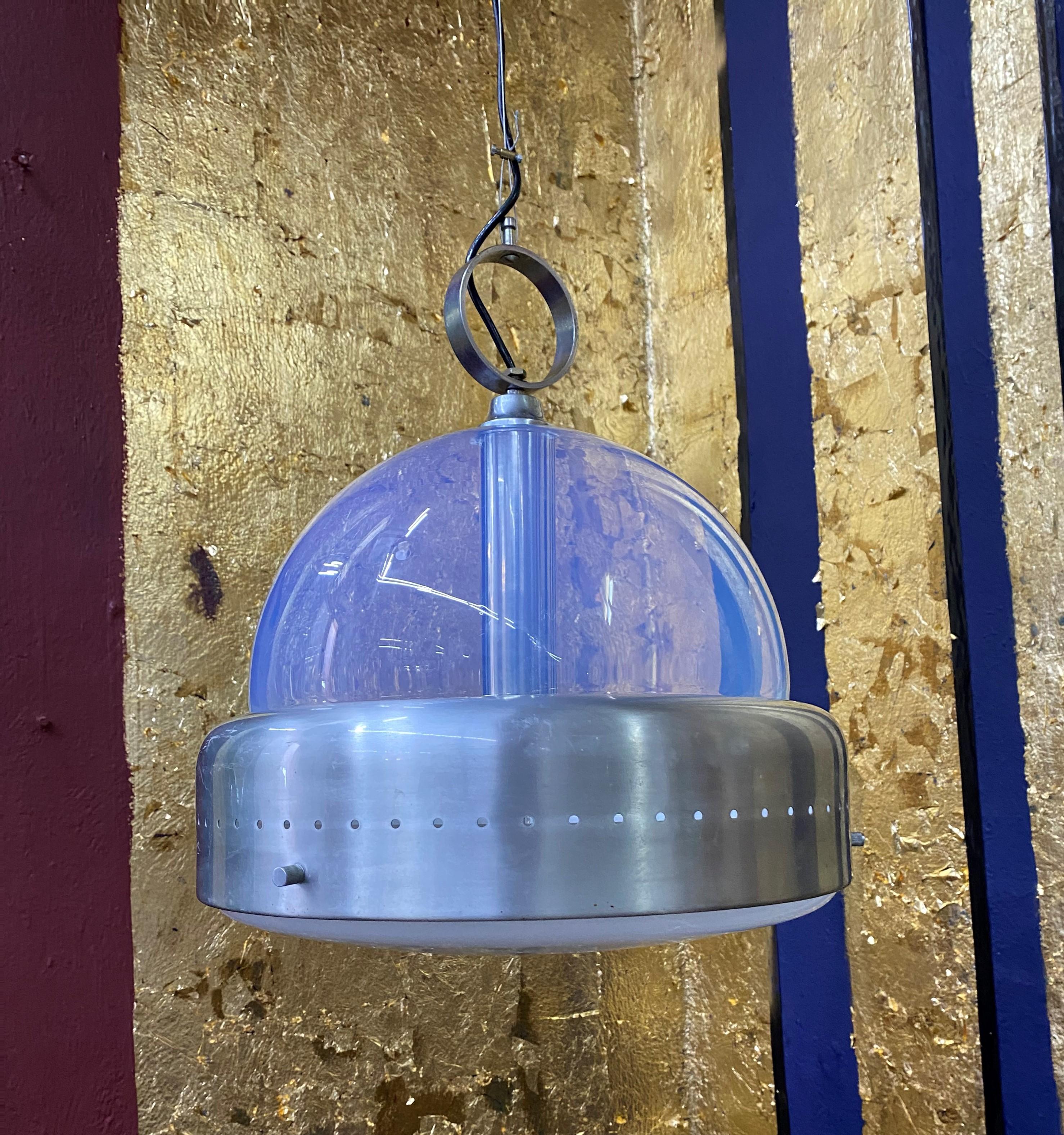 Space Age Pendant Light in Murano Glass, Italy, 1960s 6
