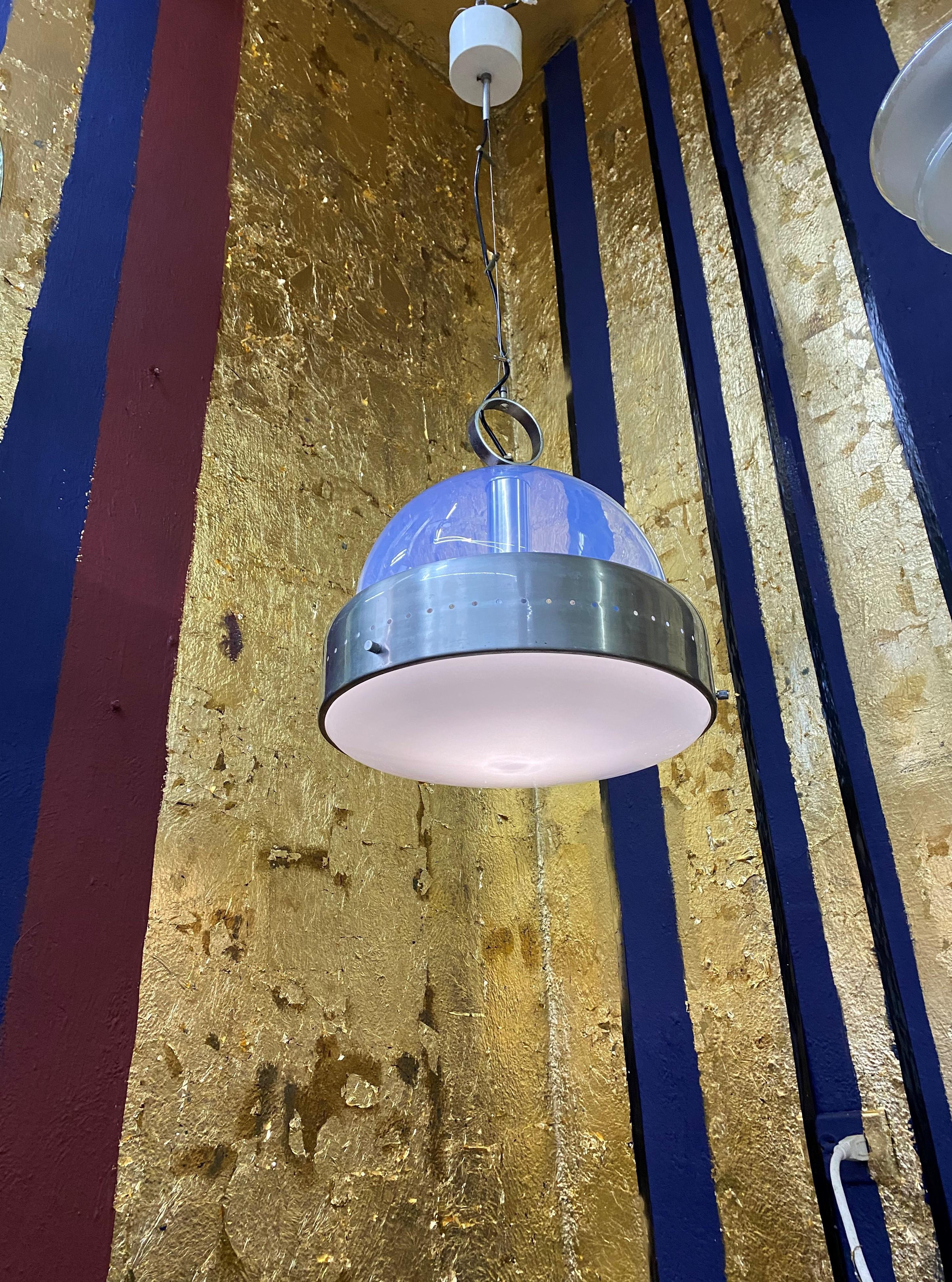 Space Age Pendant Light in Murano Glass, Italy, 1960s 12