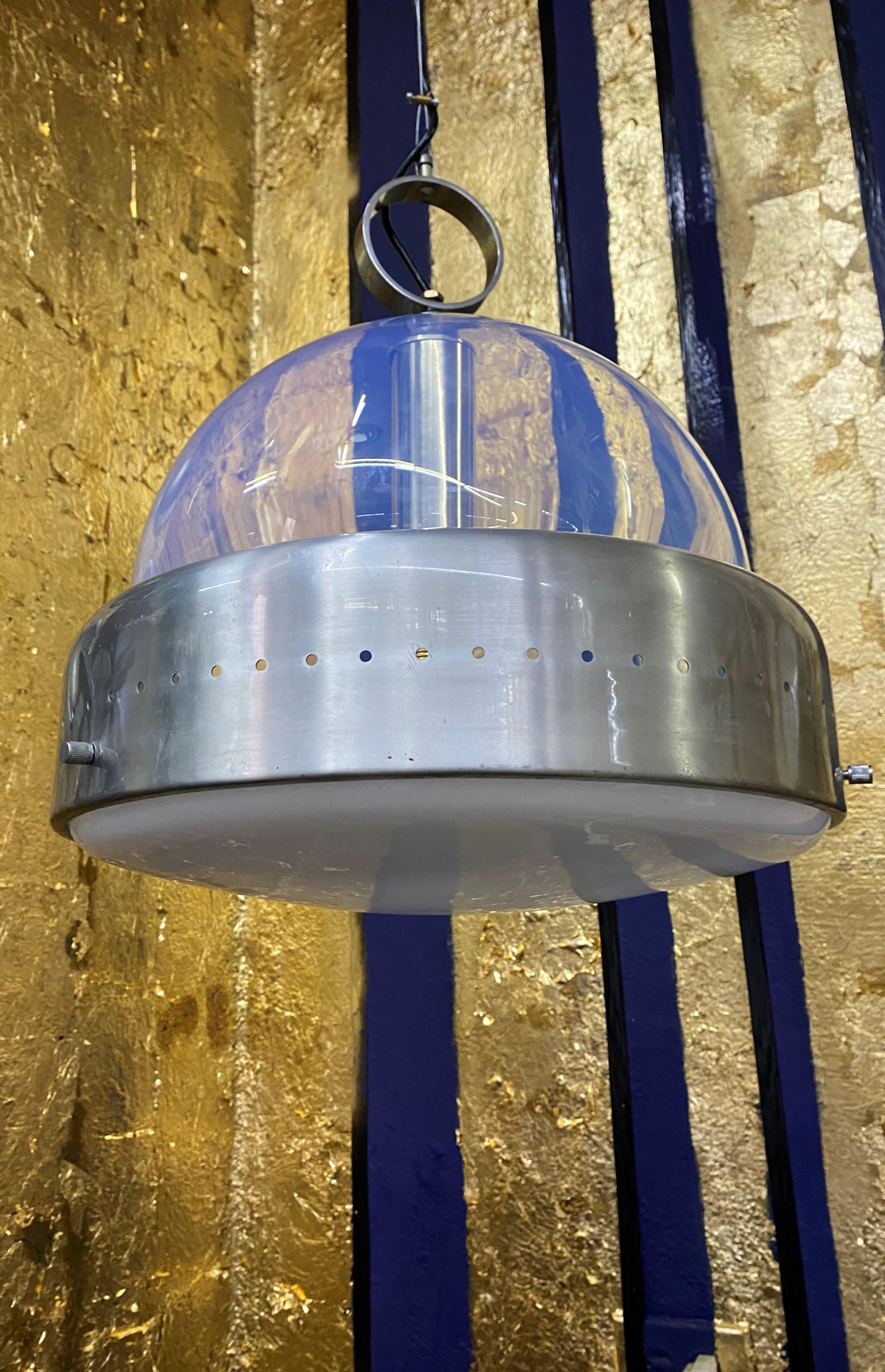 Space Age Pendant Light in Murano Glass, Italy, 1960s 13