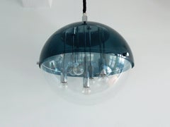 Space Age Perspex Globe Pendant Lamp with Sputnik Style, 1970s