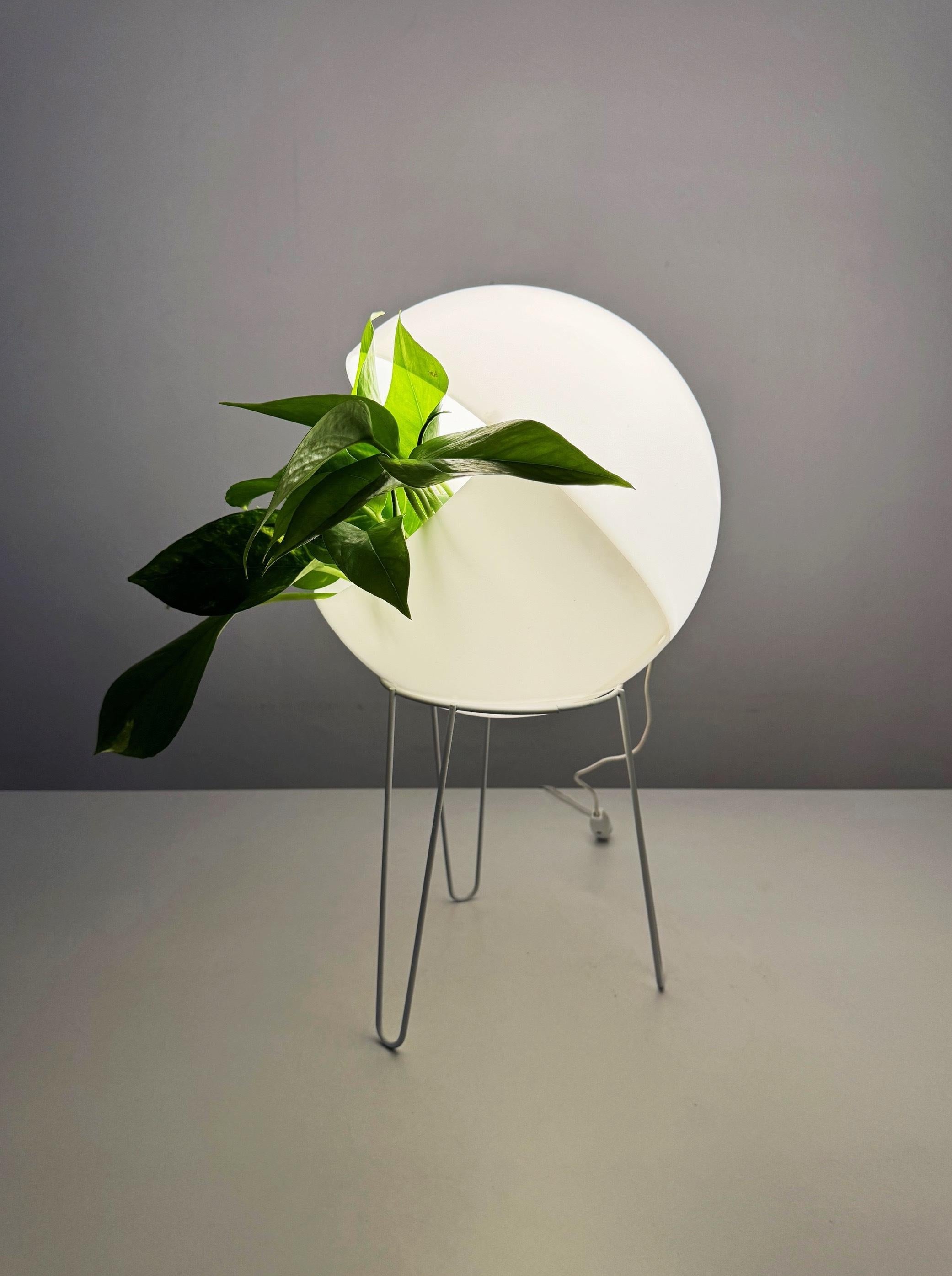 Space Age plant lamp from the 1970s designed with a built-in plant holder 4