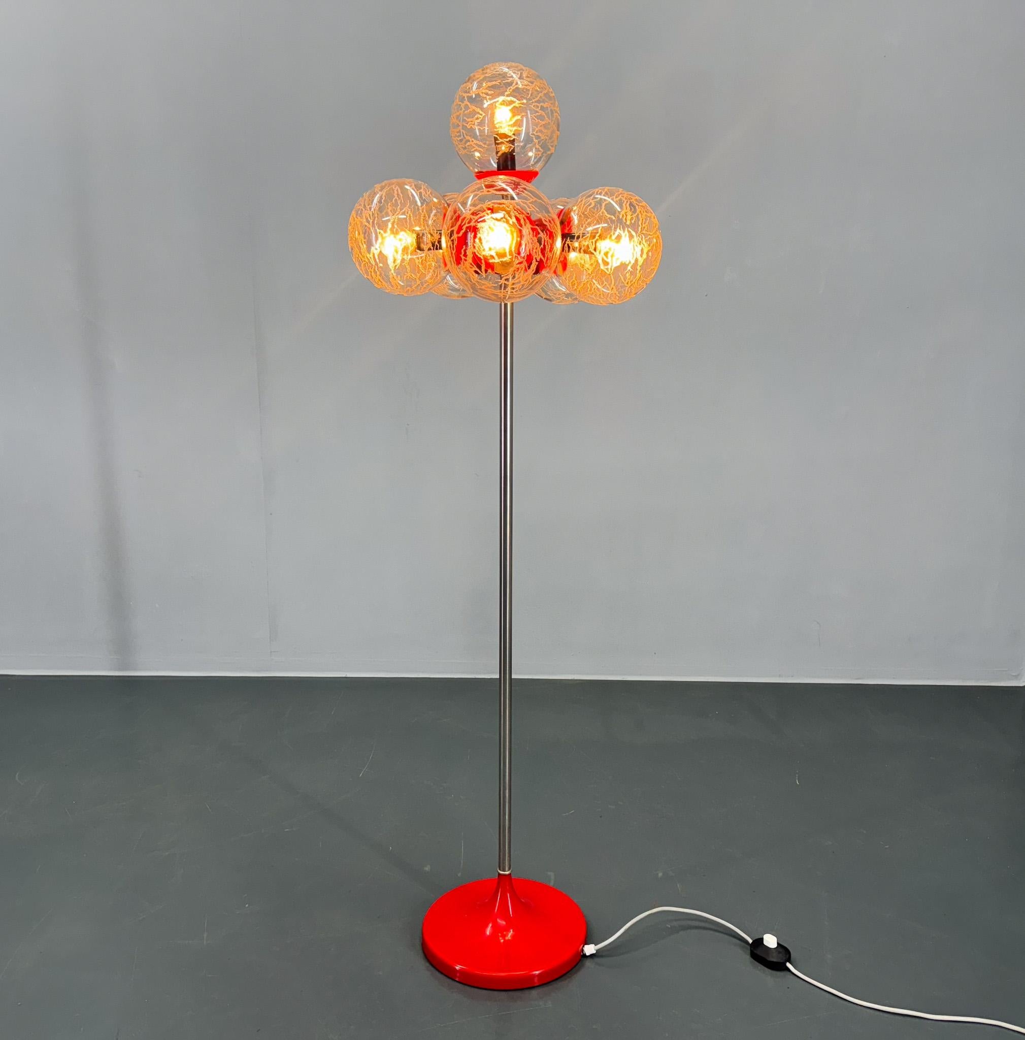 Space Age Plastic & Glass Floor Lamp, Germany For Sale 7