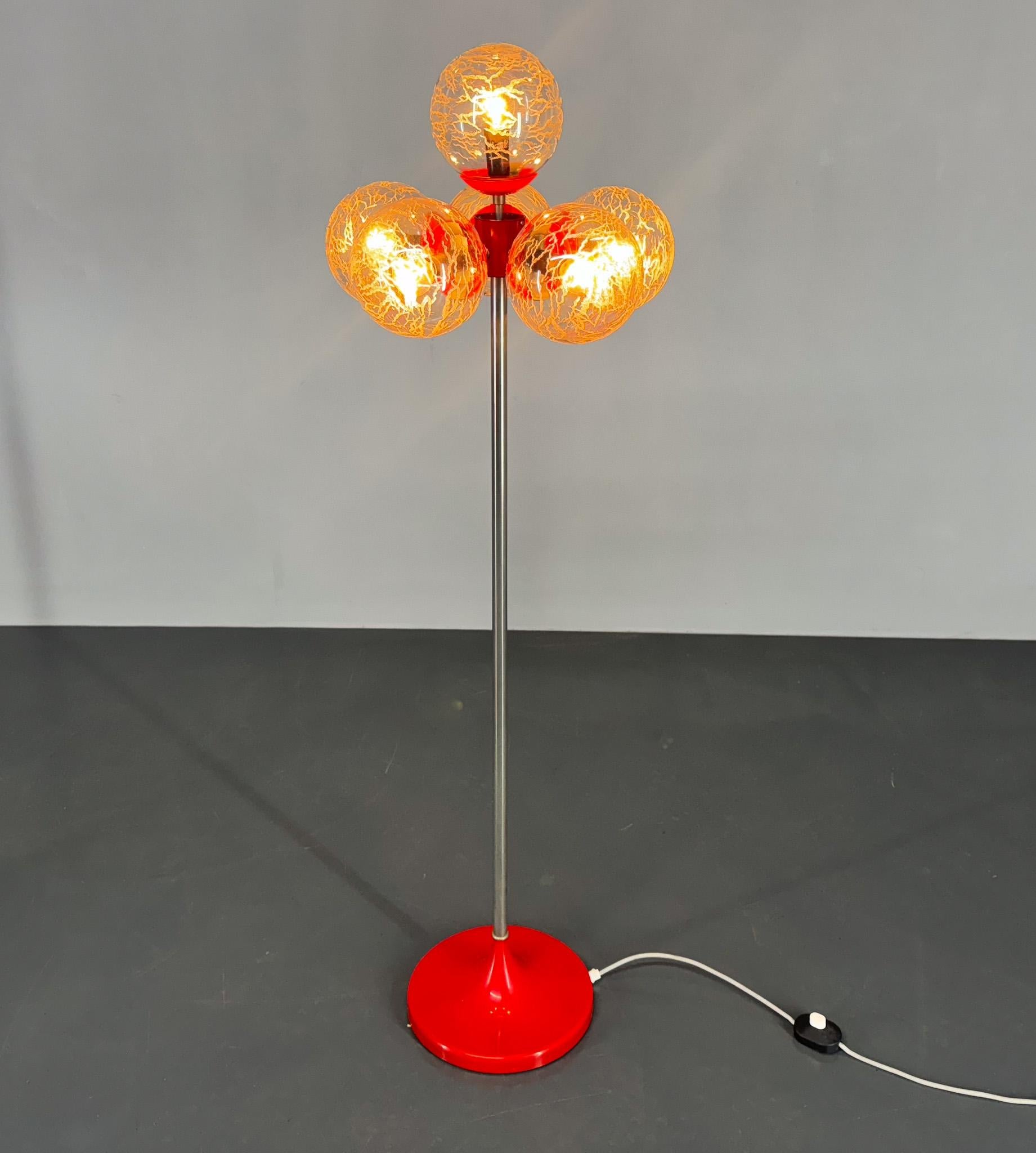 Space Age Plastic & Glass Floor Lamp, Germany For Sale 8