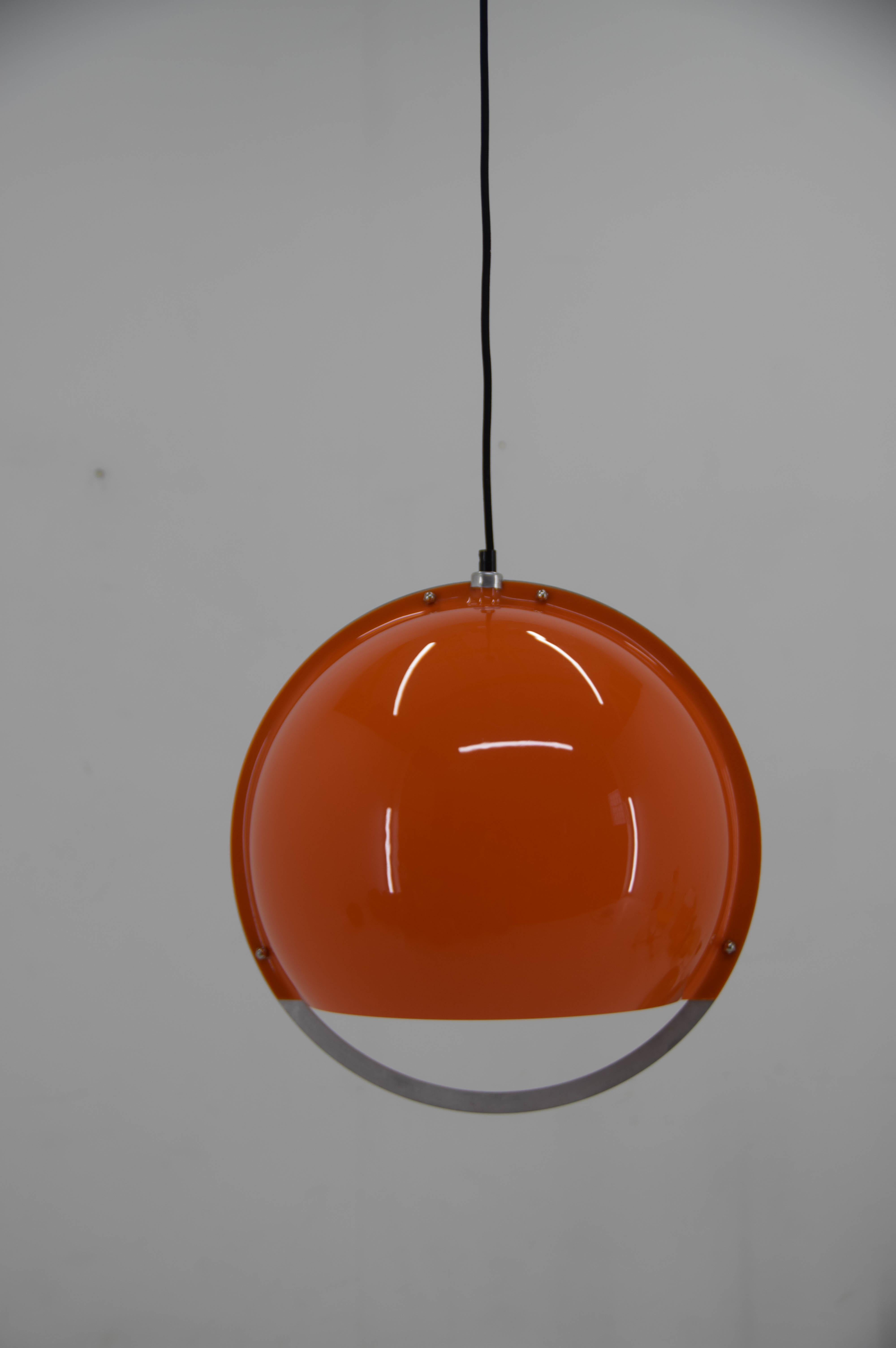Metal Space Age Plastic Pendant, Italy, 1960s For Sale