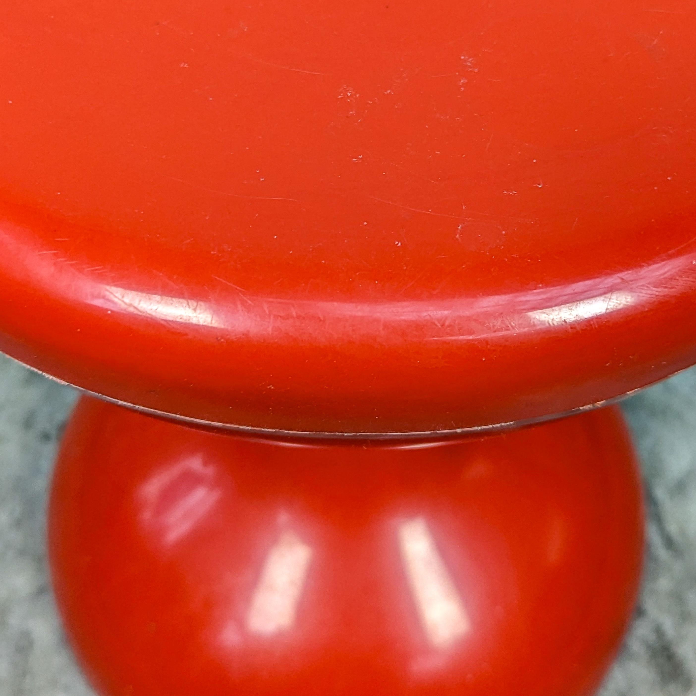 Plastic Space Age plastic stool Robur Sgabello Americano, Italy, 1970s For Sale