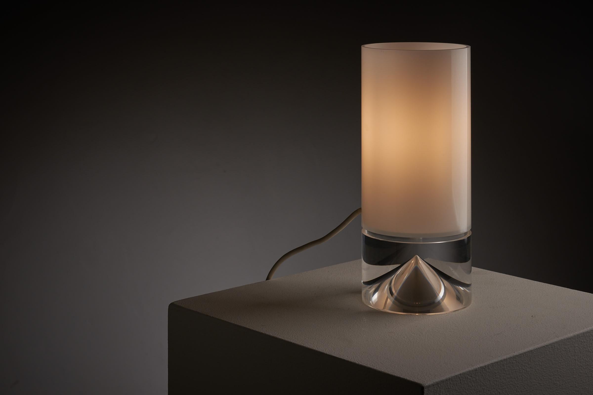 Space Age Plexiglass Table Lamp by Cosack For Sale 2