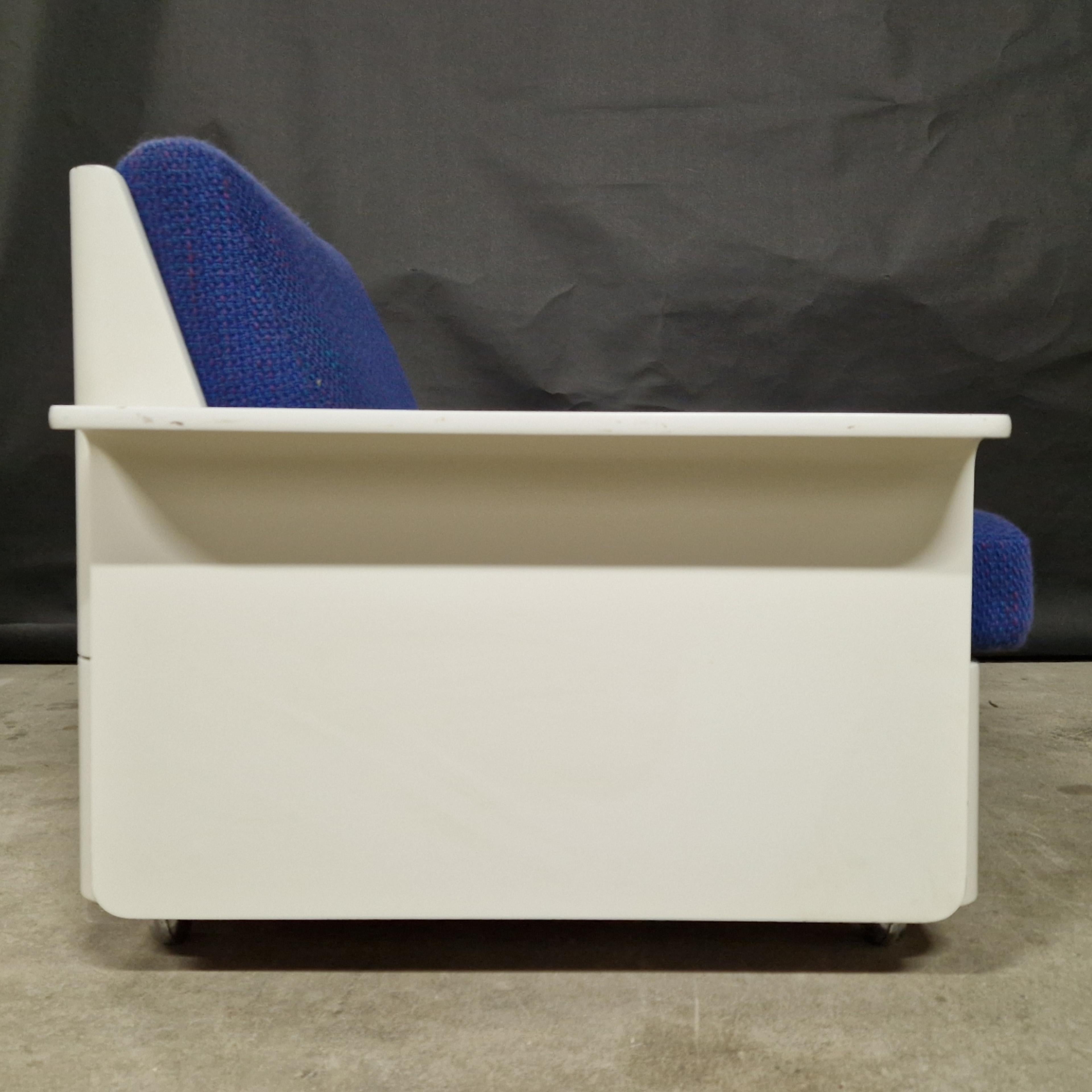 Chaise longue en contreplaqué de l'ère spatiale attribuée à Luigi Collani pour COR, Allemagne, années 1960 Bon état - En vente à ECHT, NL