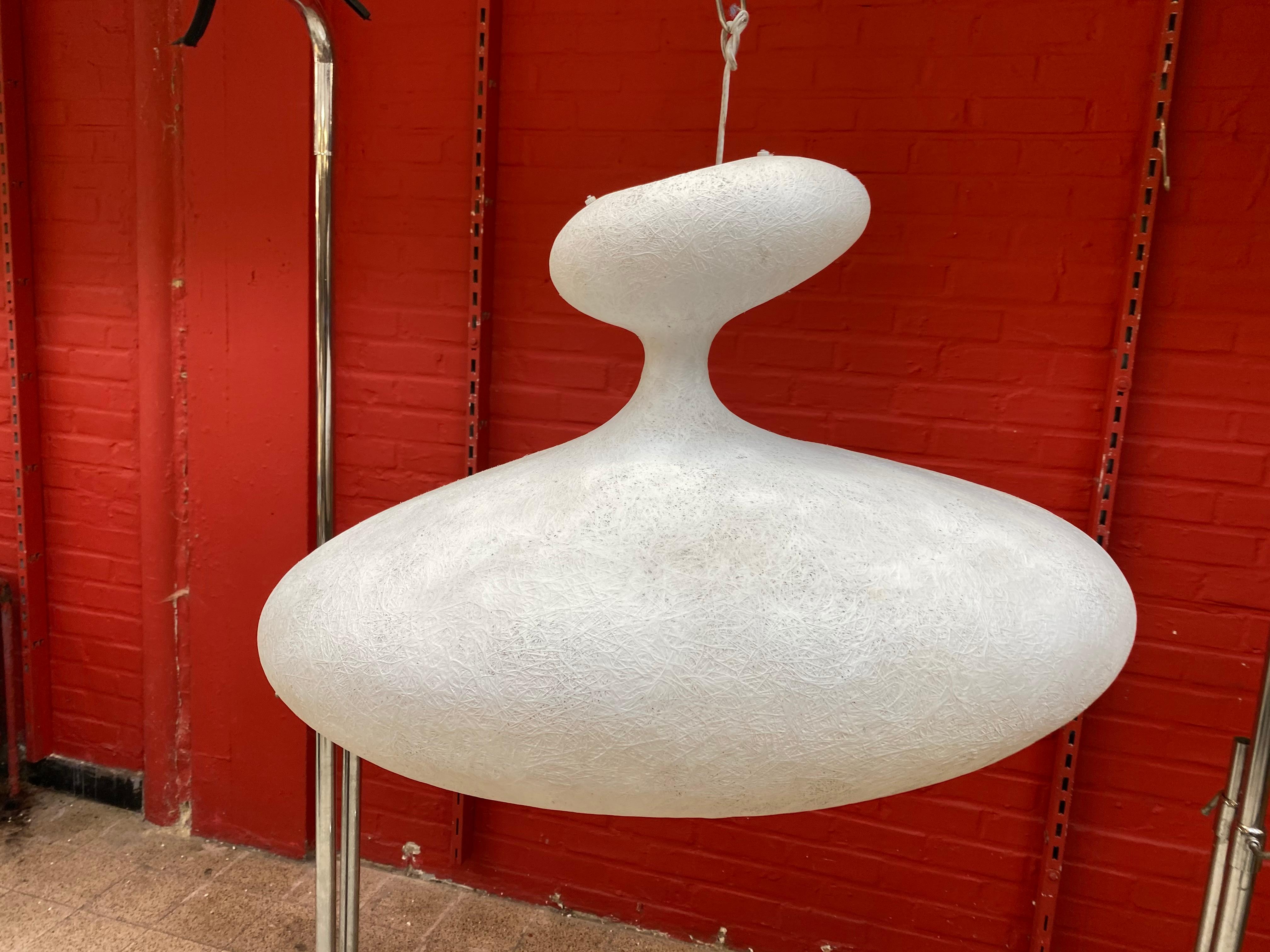 Space Age Popdesign Free-Form Fiberglass Chandelier, circa 1960/1970 7