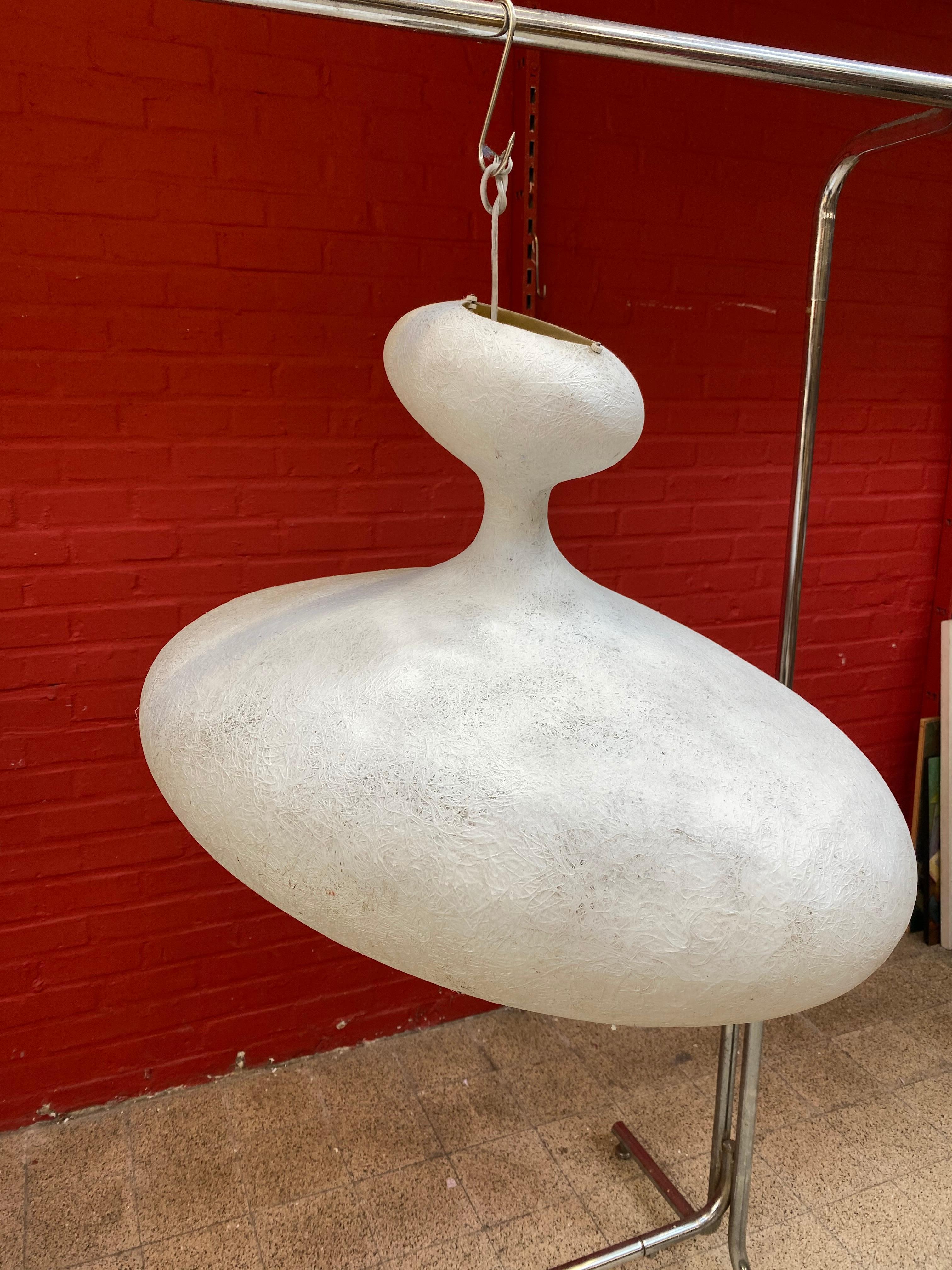 Space Age Popdesign Free-Form Fiberglass Chandelier, circa 1960/1970 2