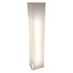 1970S Space Age Rectangular White Plexiglass Italian Floor Lamp