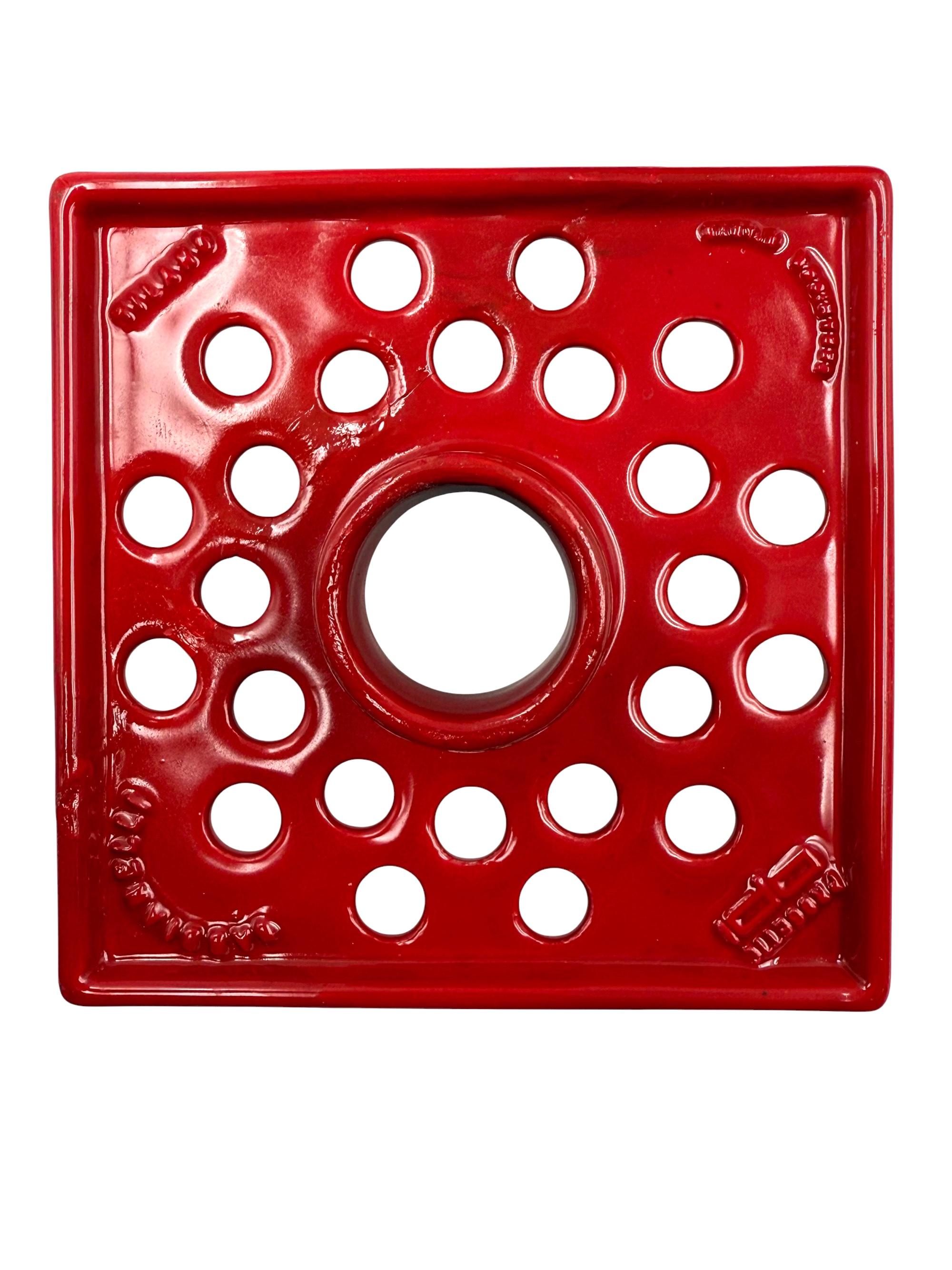 Cendrier en céramique rouge de l'ère Space, Studio AGE, Gabbianelli Italie vers 1970 en vente 6