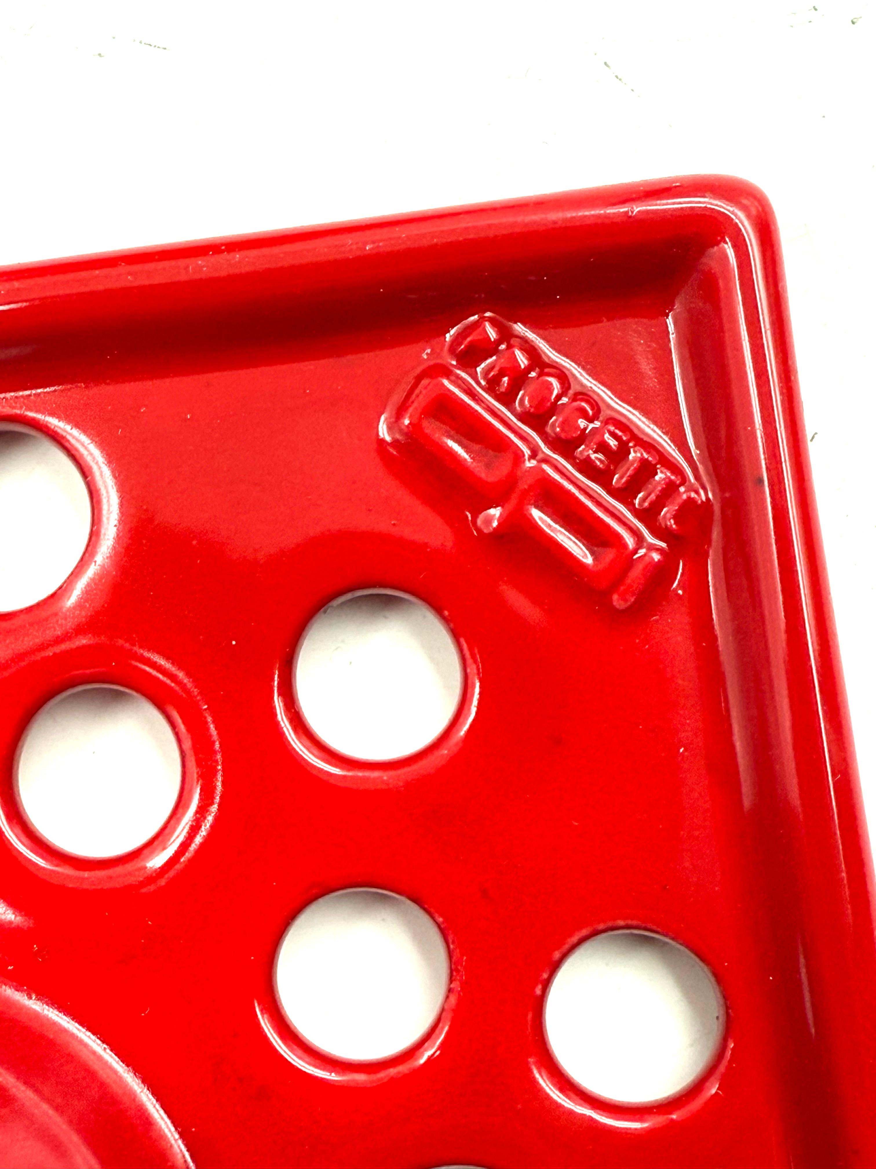 Cendrier en céramique rouge de l'ère Space, Studio AGE, Gabbianelli Italie vers 1970 en vente 7