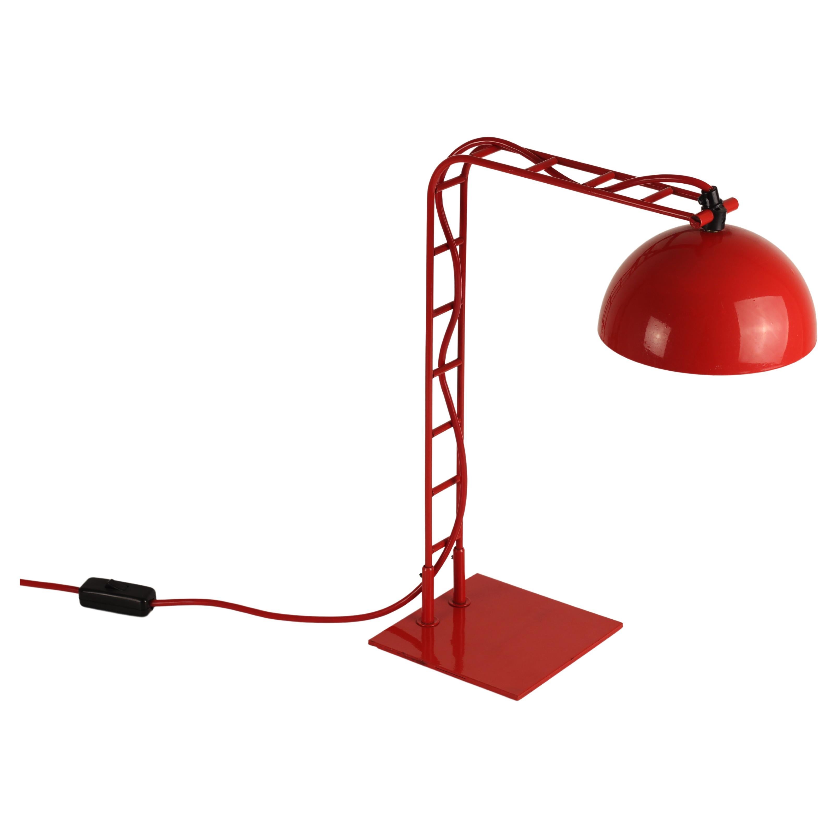 Space Age Red Ladder Desk Lamp 1960’s from the Lord Robert Boothby Estate  For Sale