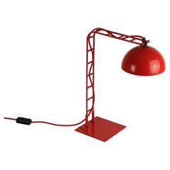Retro Space Age Red Ladder Desk Lamp 1960’s from the Lord Robert Boothby Estate 