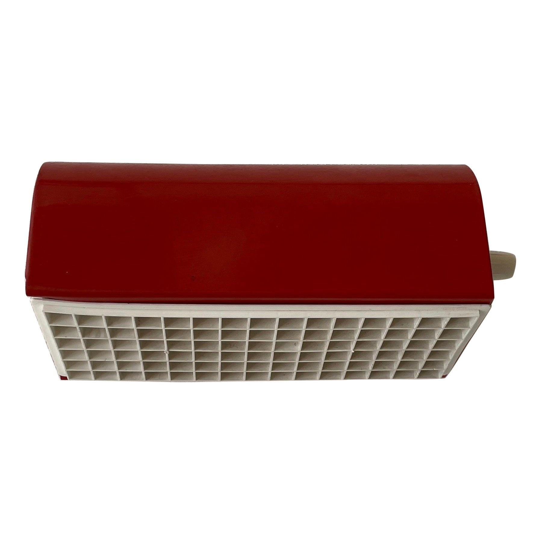 Space Age Red Metal Single Wall Lamp, 1970s, Germany
