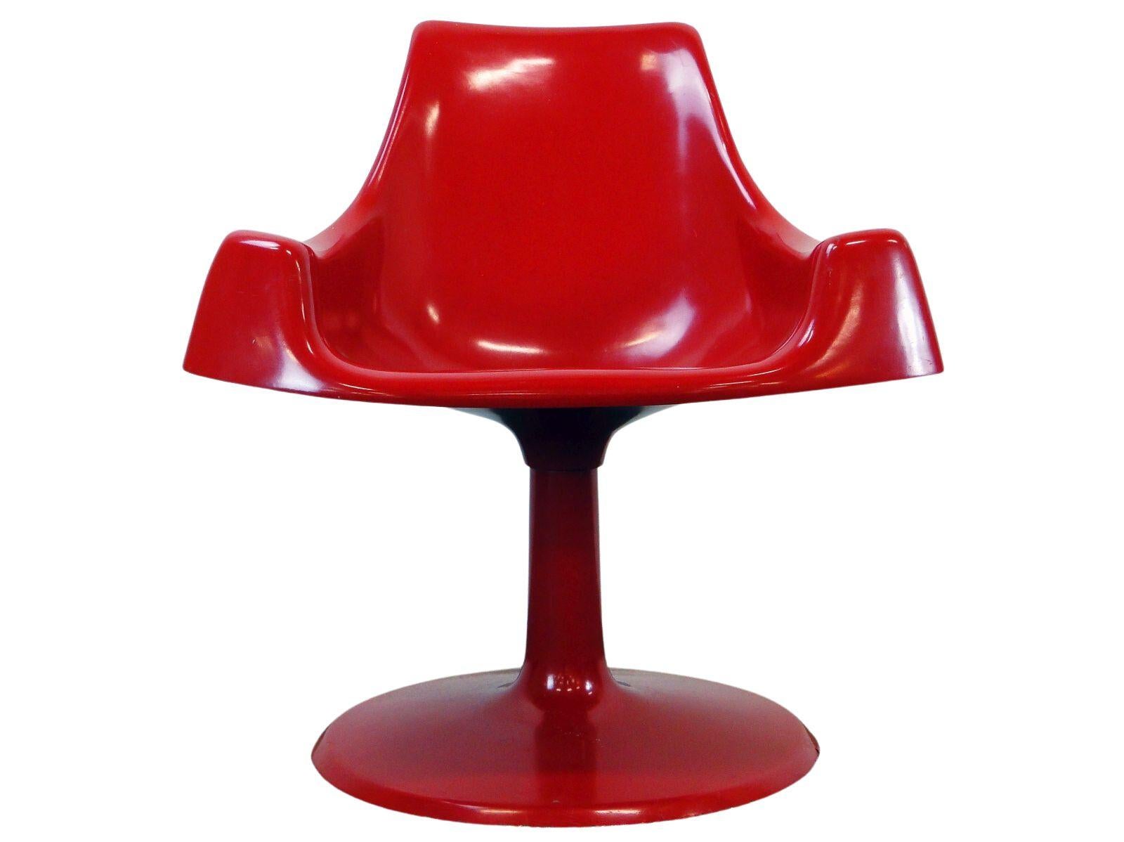 Late 20th Century Space Age Red 