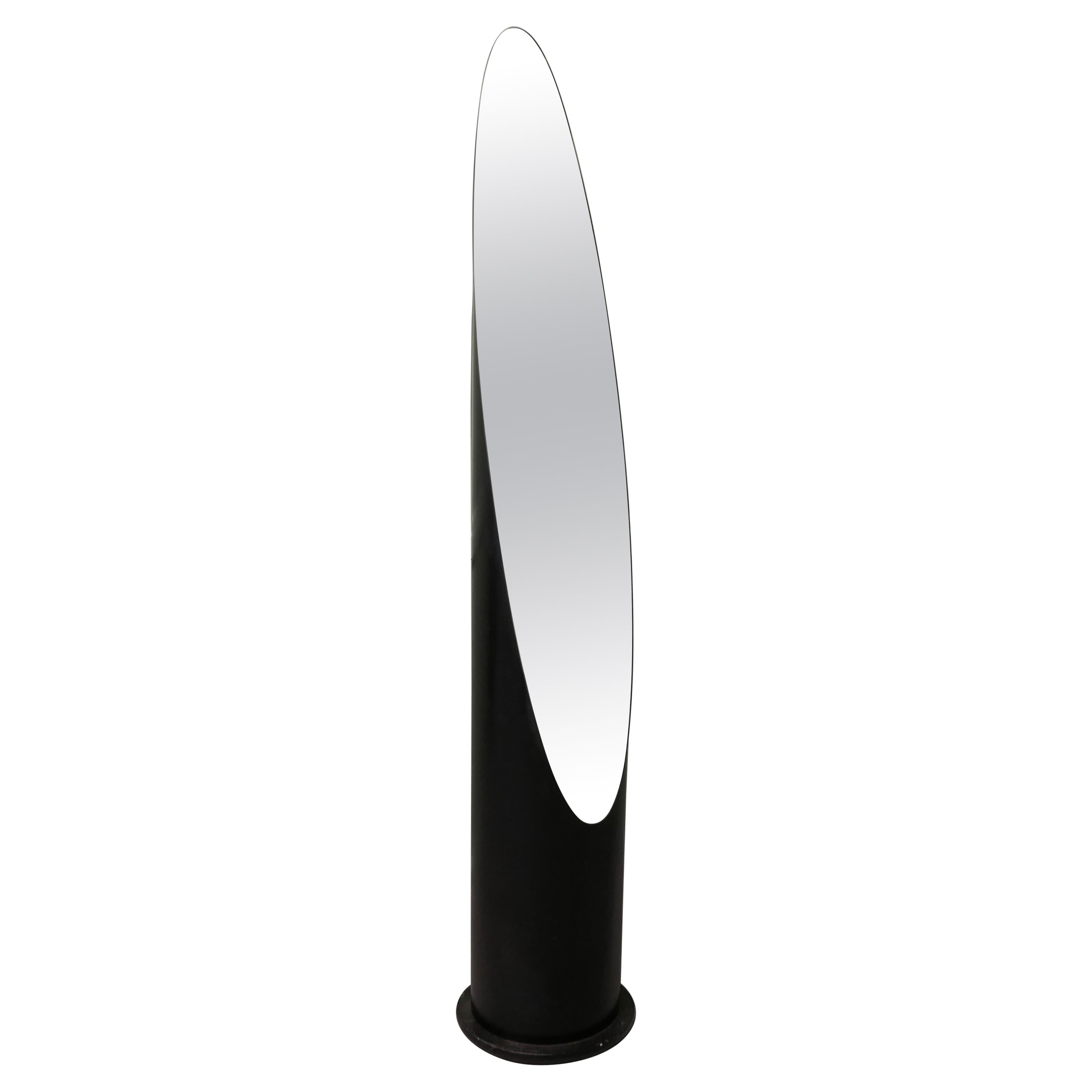 Space Age Retro Design “Lipstick Floor Mirror” after Roger Lecal A great piece For Sale
