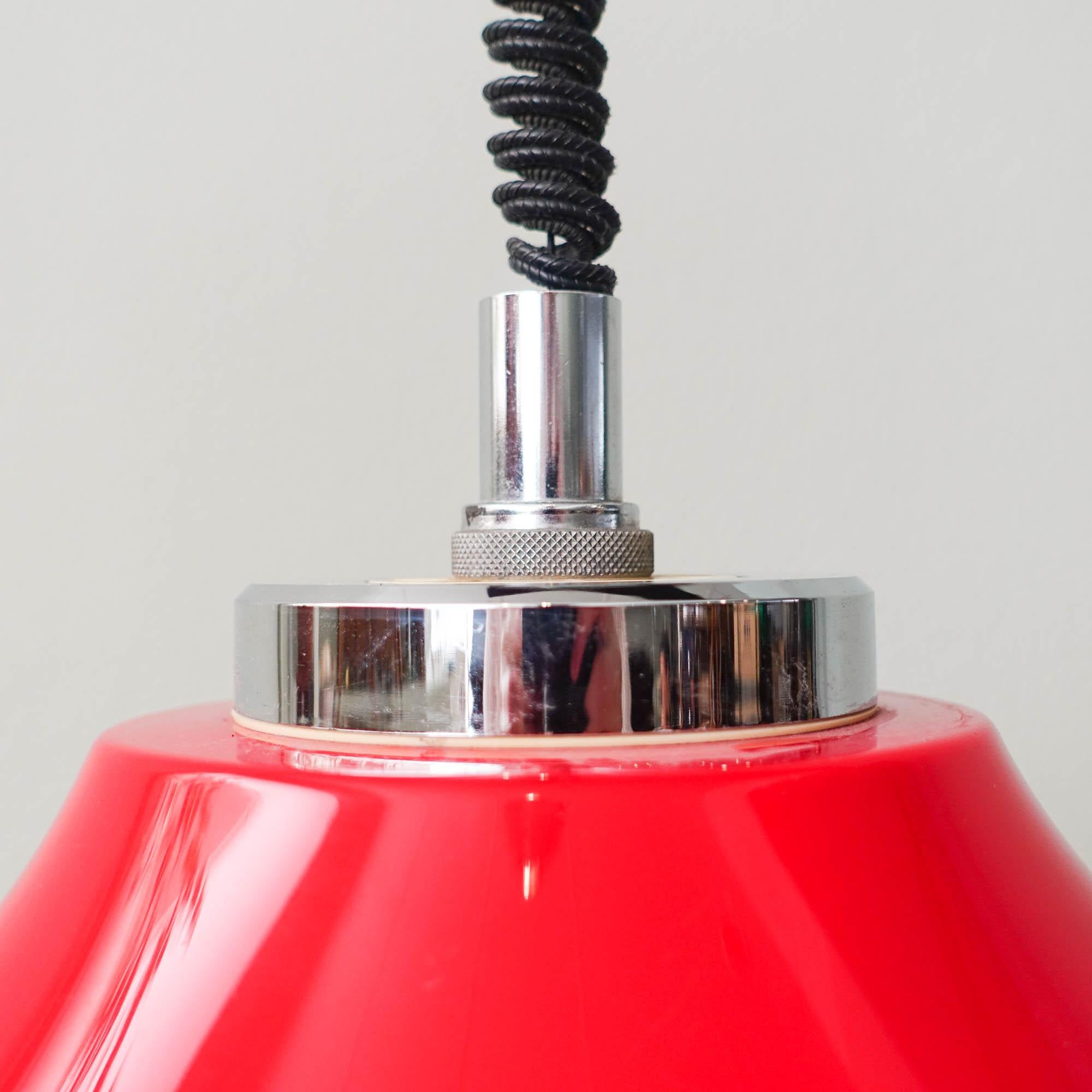 Space Age Rise and Fall Pendant Lamp, 1970's For Sale 7