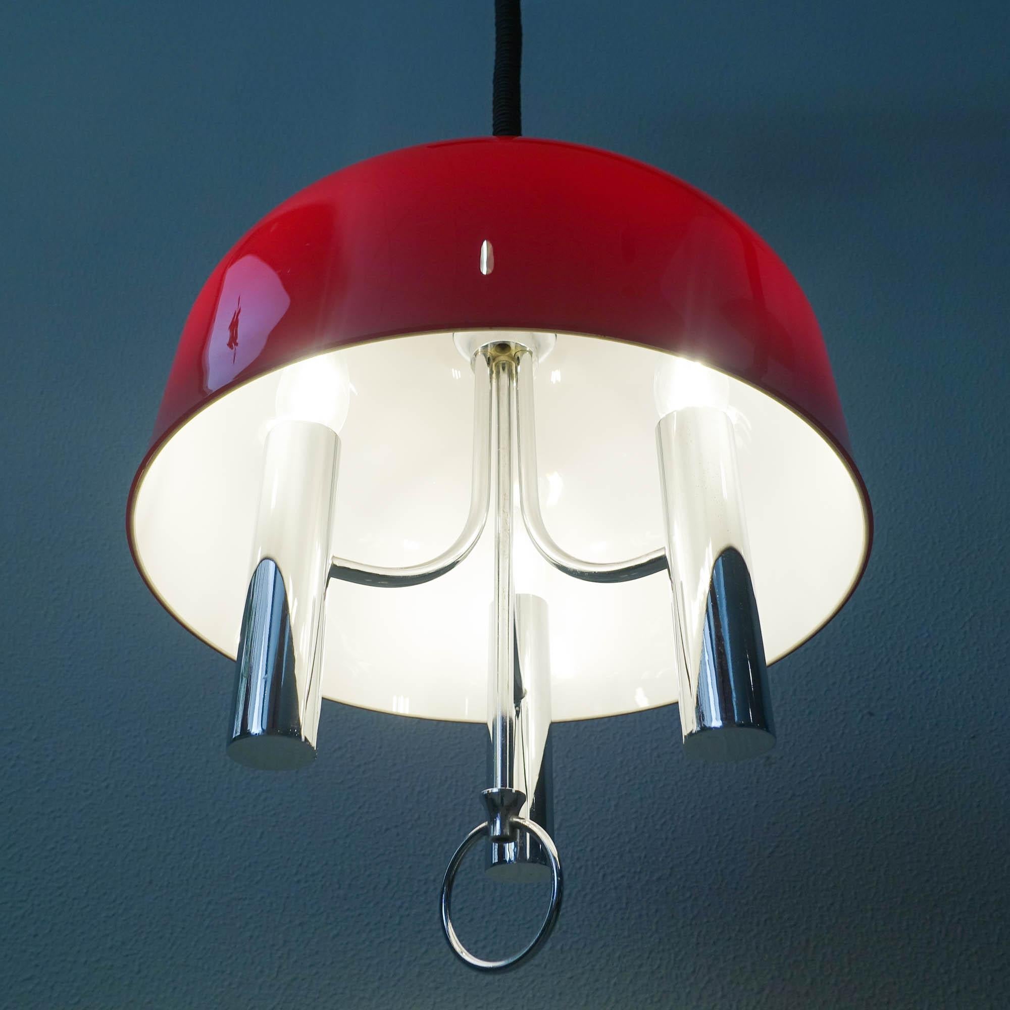 Space Age Rise and Fall Pendant Lamp, 1970's For Sale 10