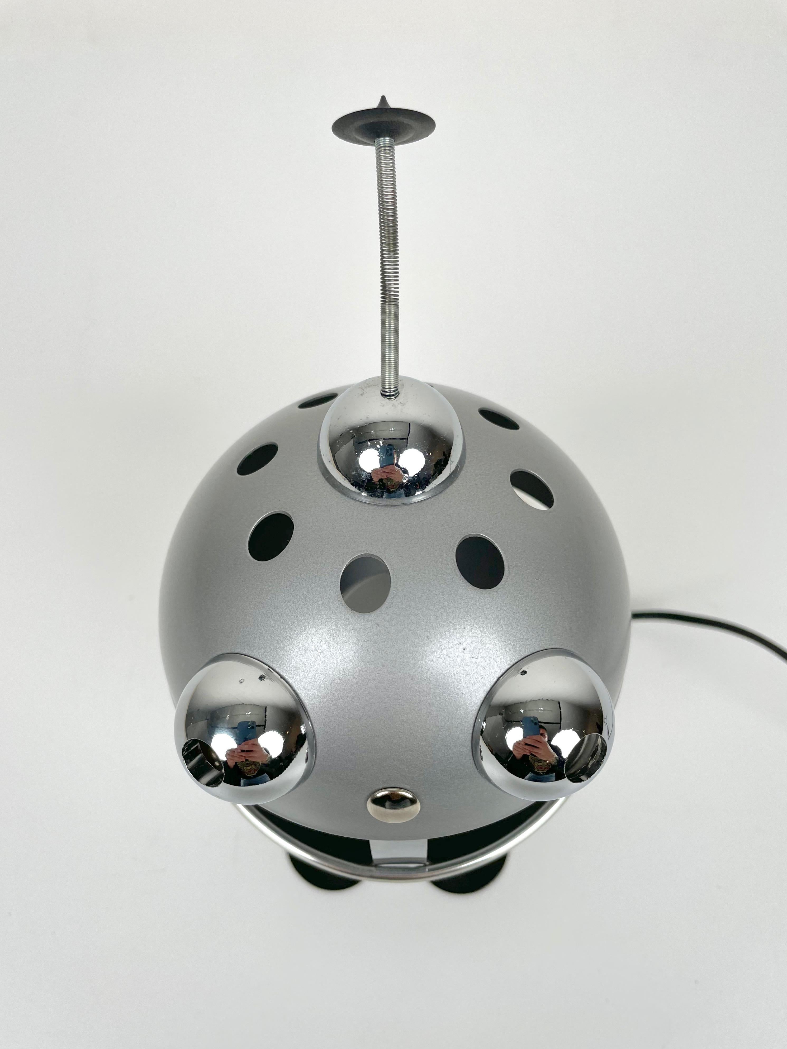 Space Age Robot Aluminum Table Lamp, 1970s 5