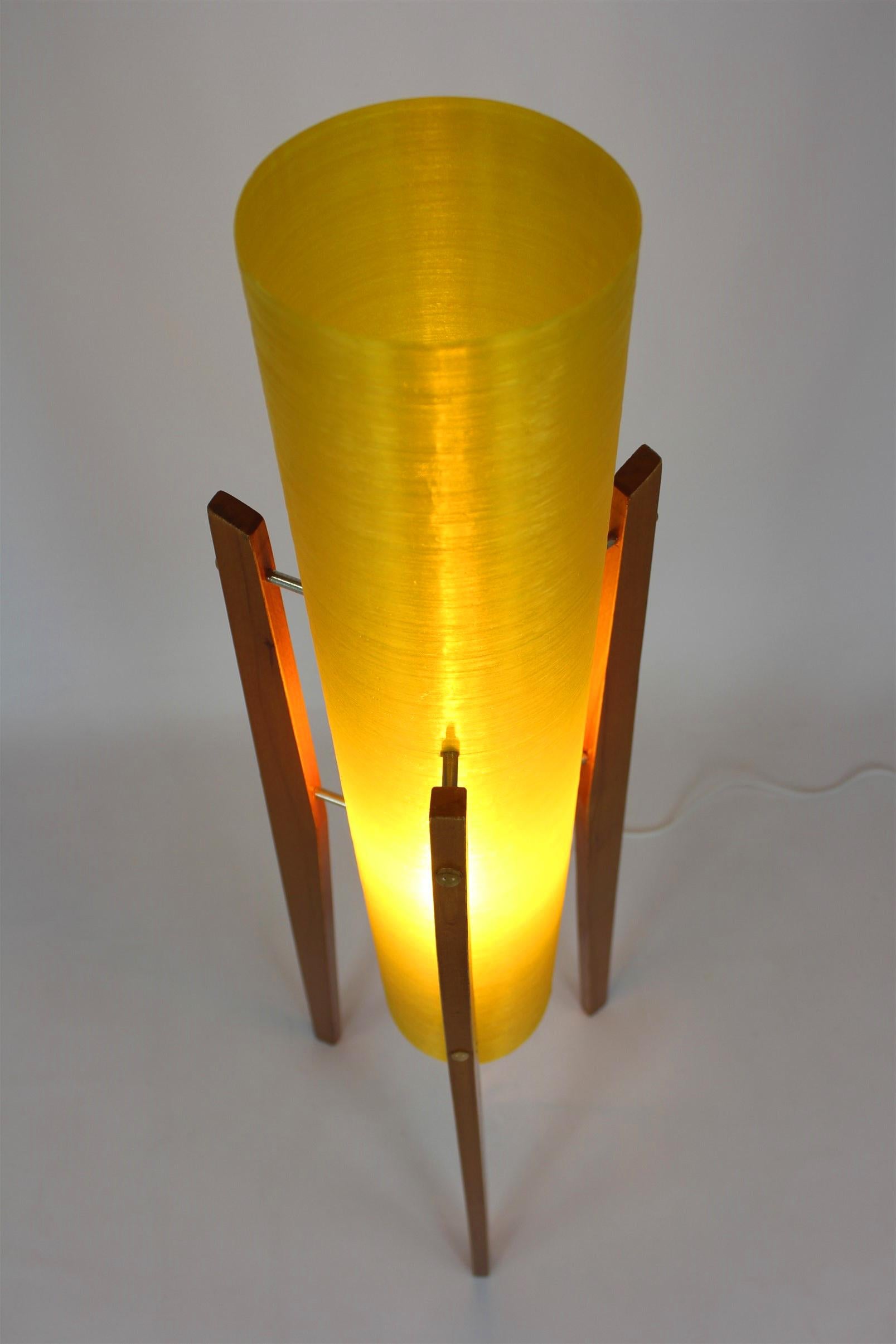 Space Age Rocket Floor Lamp from Novoplast Sered, 1960s 6