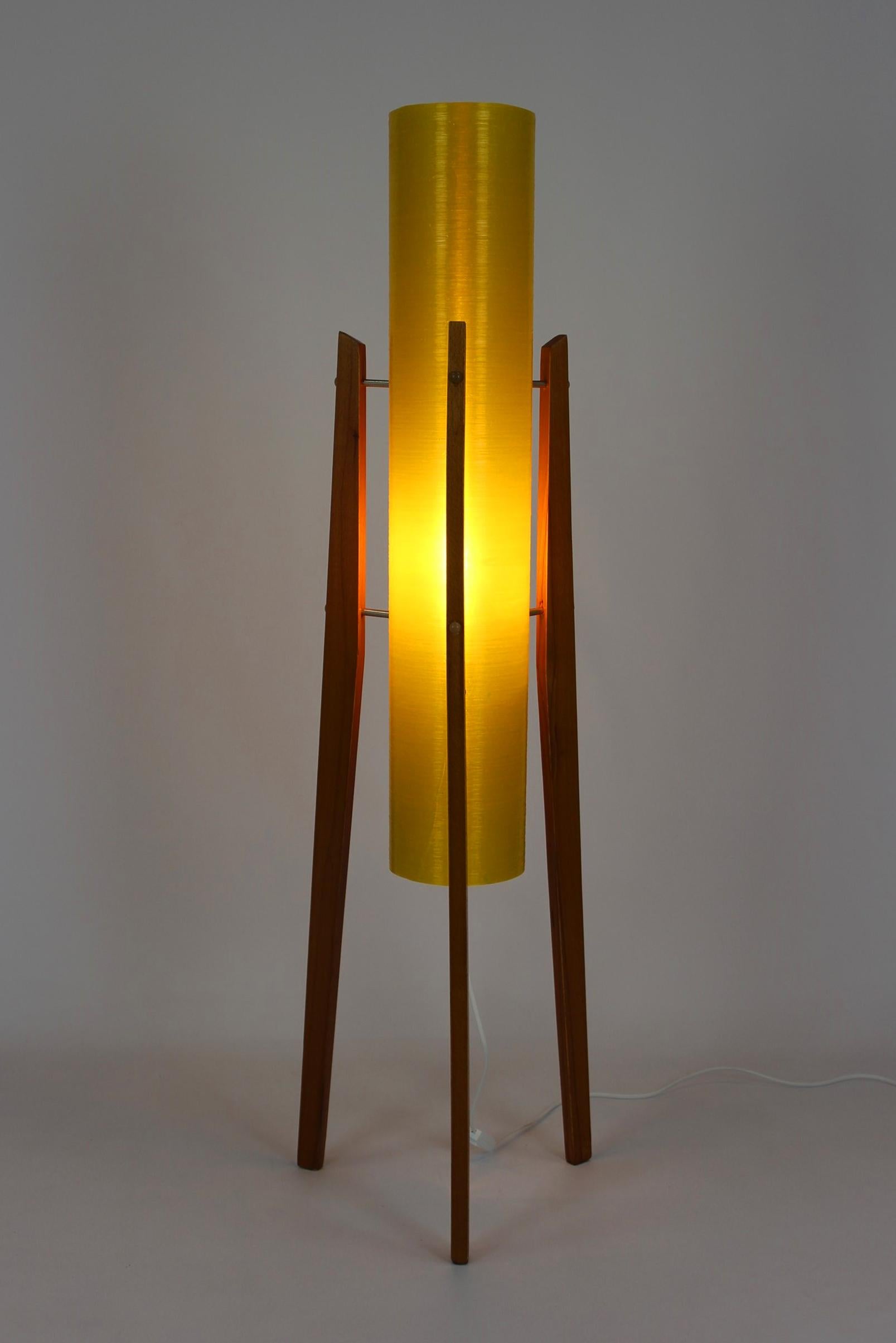 orange rocket lamp