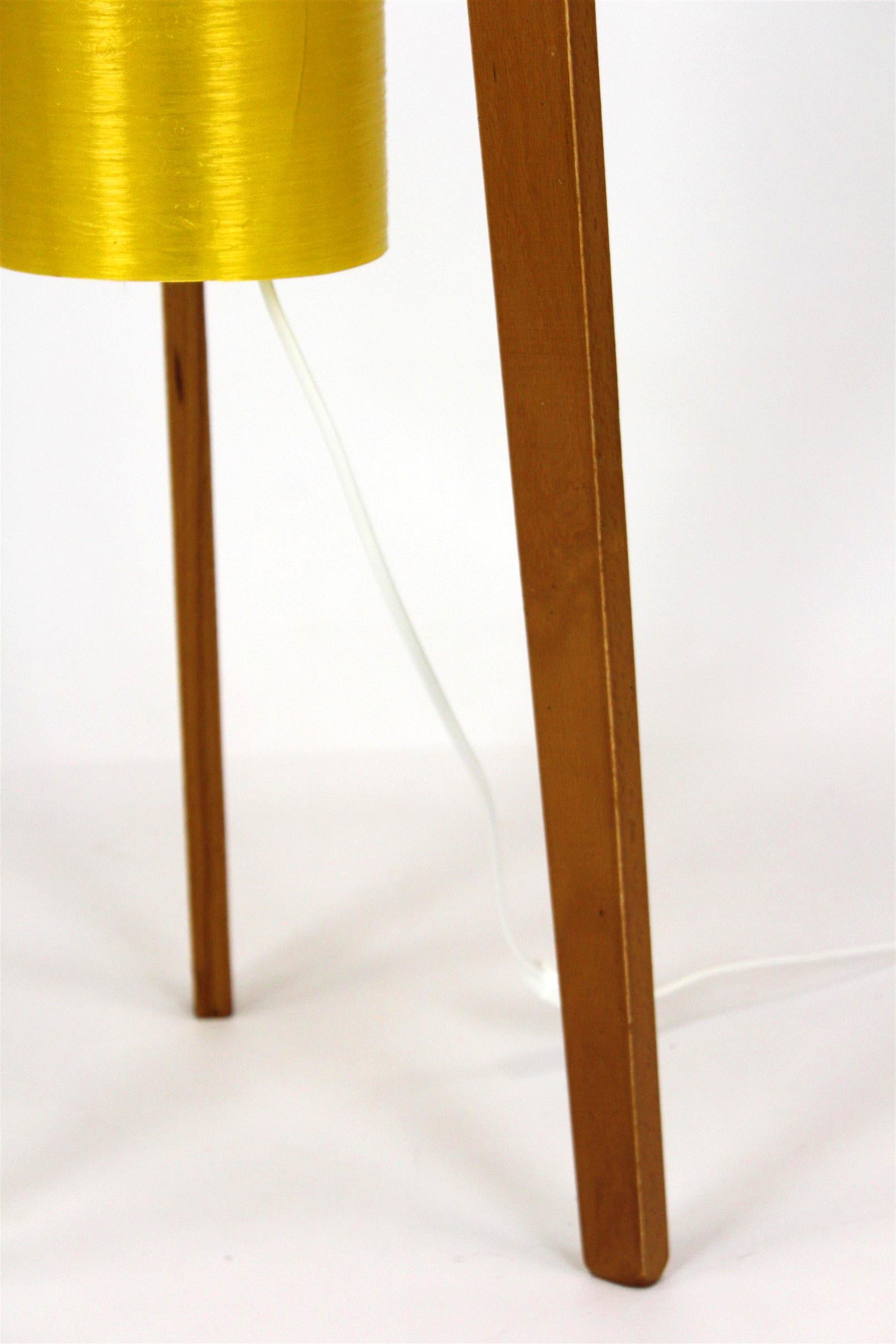 rocket lamp mid century