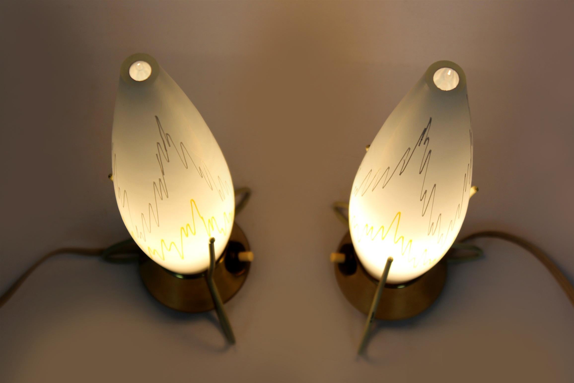 Space Age Rocket Table Lamps by Zukov, 1960s, Set of 2 In Good Condition For Sale In Żory, PL