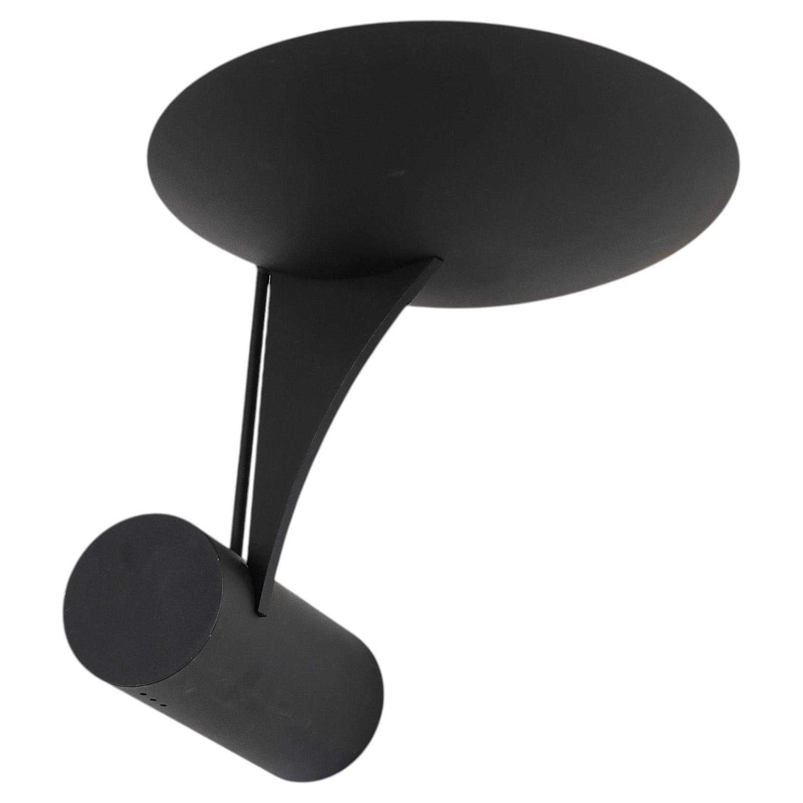 Space Age Roland Jamois Wall Sconce, Black Enameled Metal, 1970s