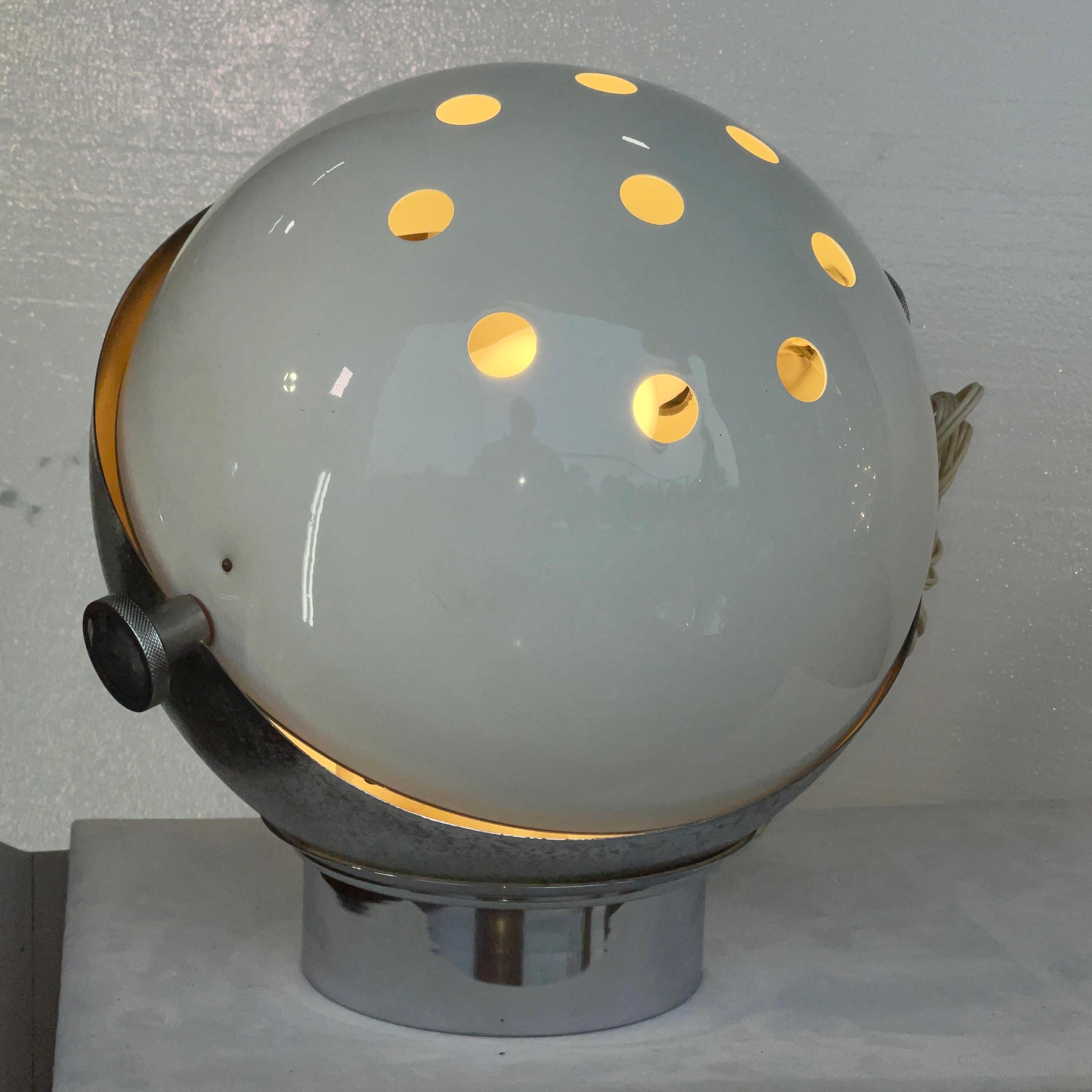 Space Age Rotating Spherical Lamp Style of Joe Colombo For Sale 8