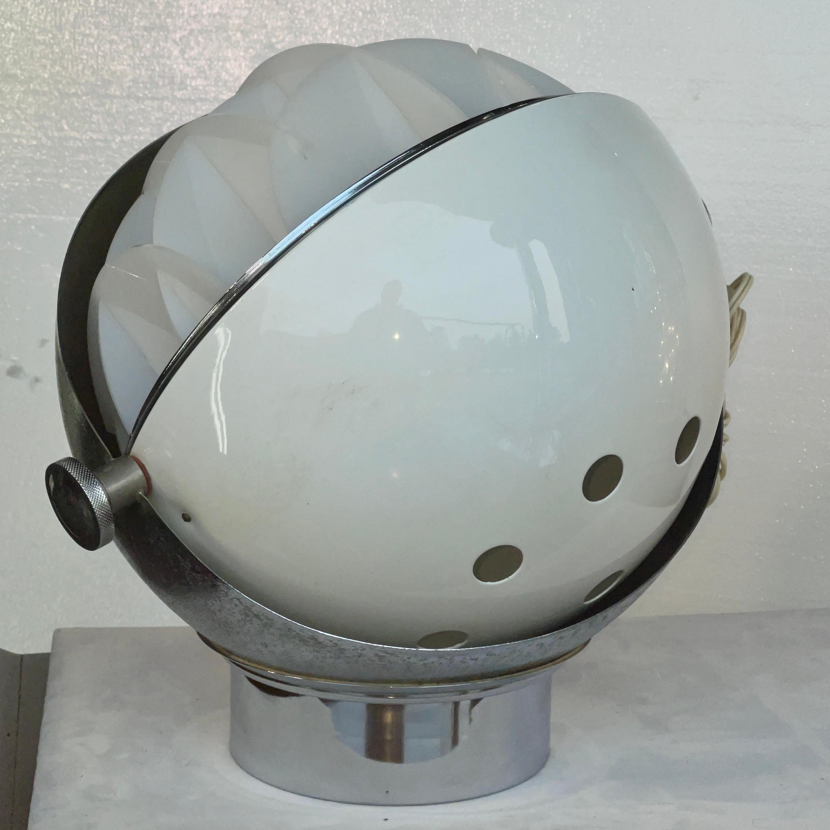 Space Age Rotating Spherical Lamp Style of Joe Colombo For Sale 9