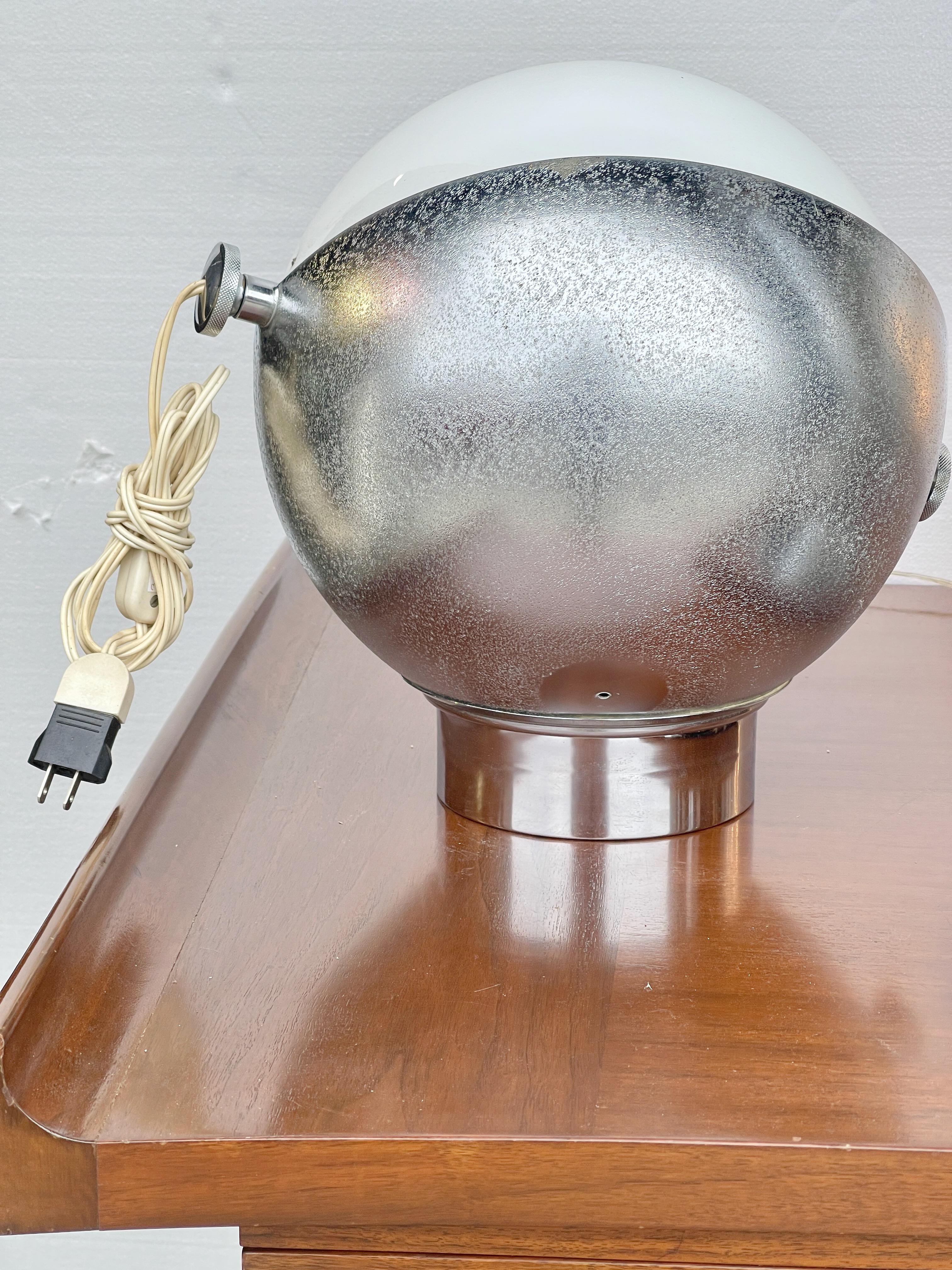 Mid-20th Century Space Age Rotating Spherical Lamp Style of Joe Colombo For Sale