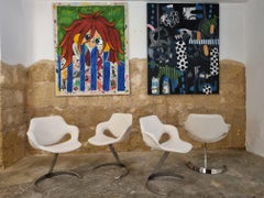 Space Age Scimitar Chairs by Boris Tabacoff