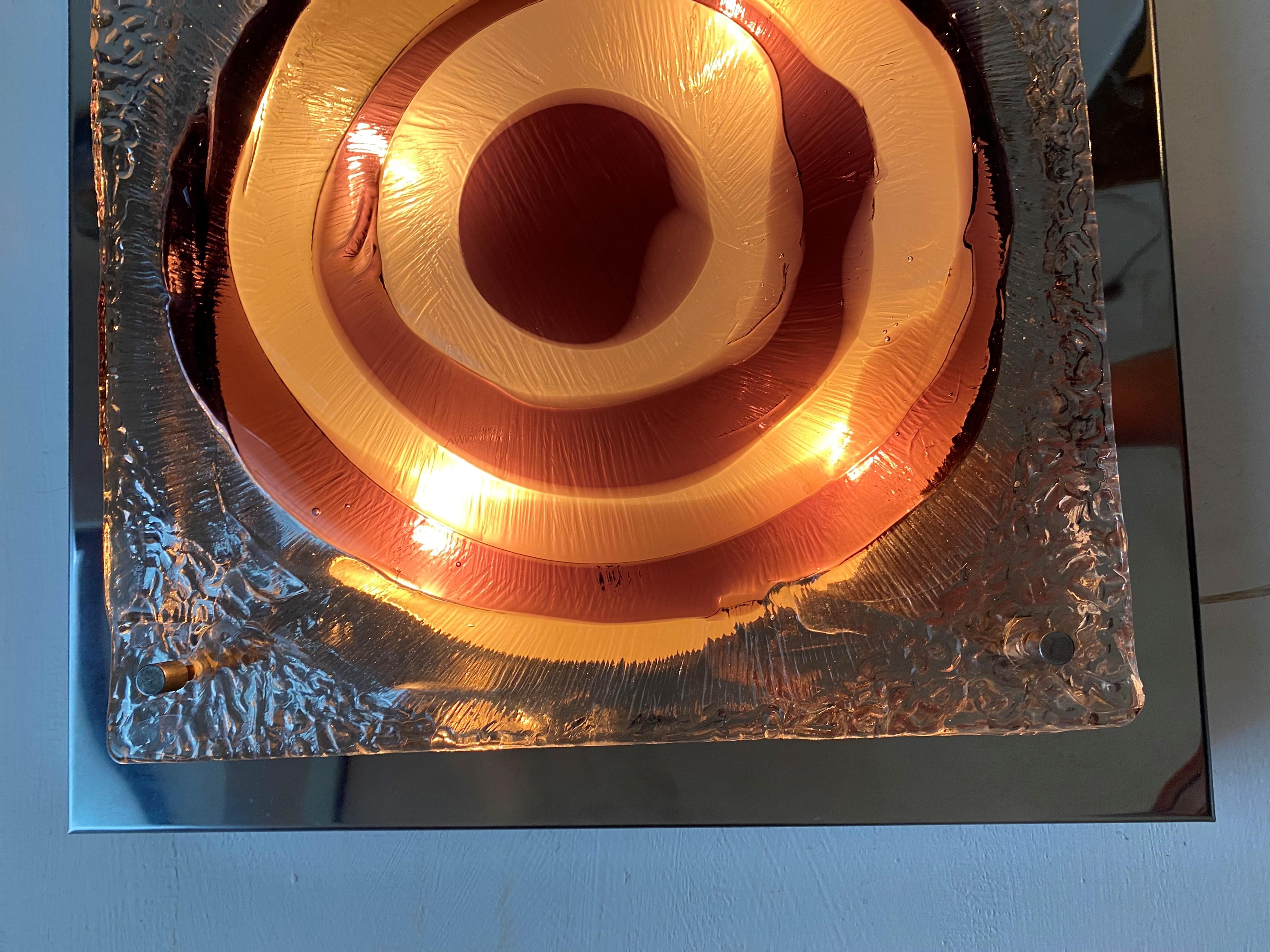 Space Age Sconce in Murano Glass by Carlo Nason for Mazzega For Sale 6