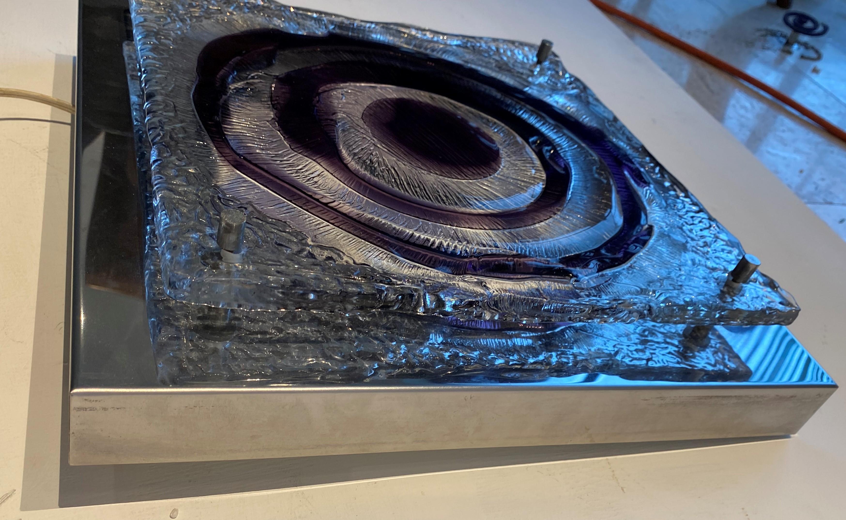 Applique de l'ère spatiale en verre de Murano par Carlo Nason pour Mazzega en vente 1