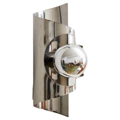 Space Age Sconce Pair in the style of Max Sauze C. 1960s-1970s