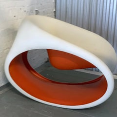 Space Age Sedia MT3 Rocking Chair by Ron Arad for Driade Italy, Red